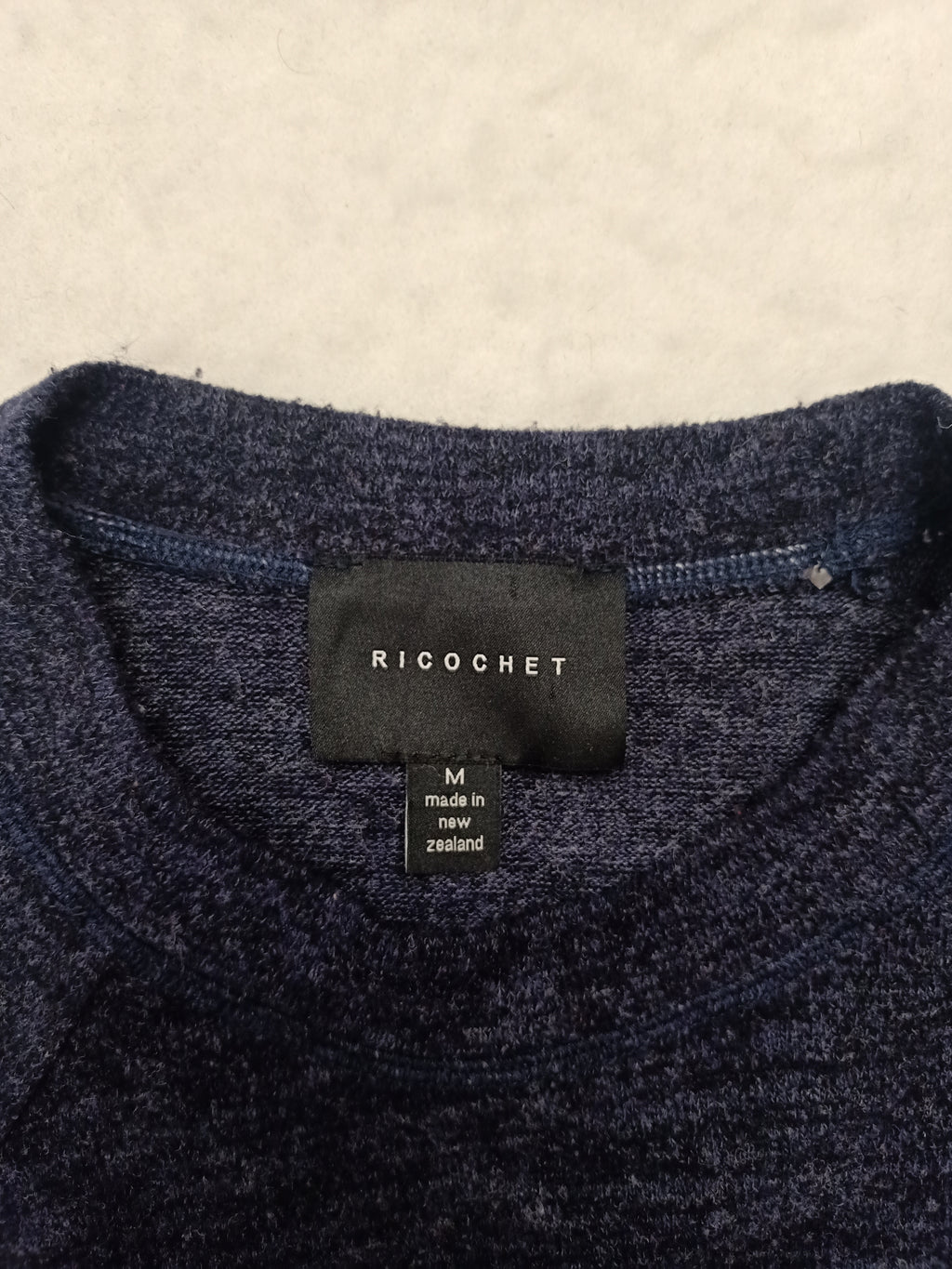 Ricochet Asymmetric Navy Dress