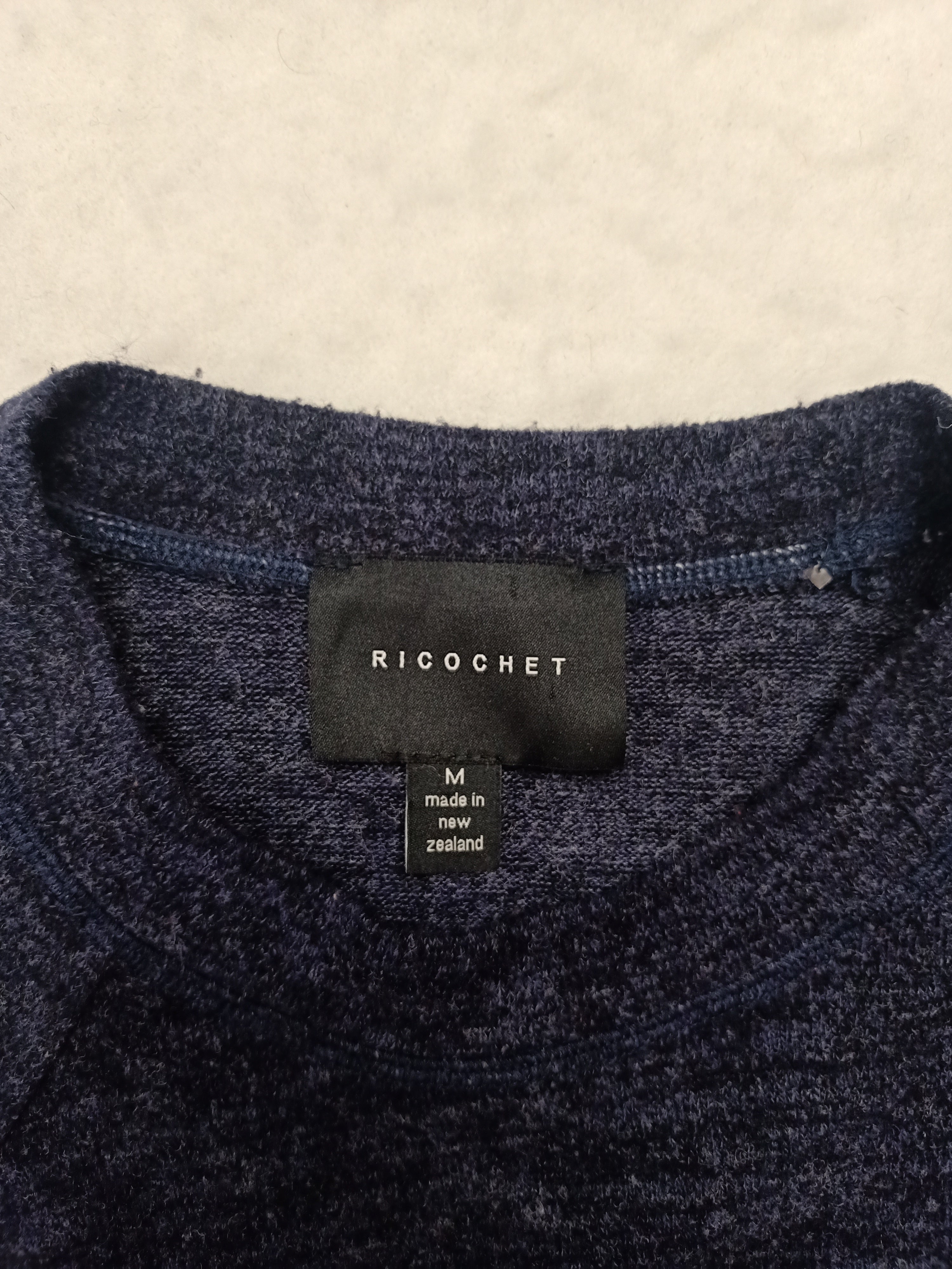 Ricochet Asymmetric Navy Dress