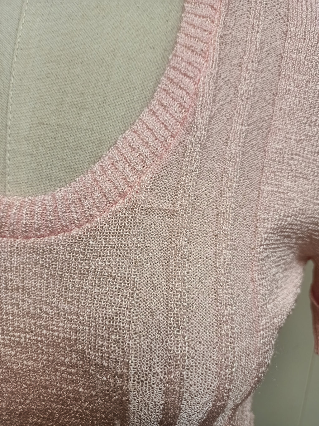Vintage Pale Pink Knit Shirt