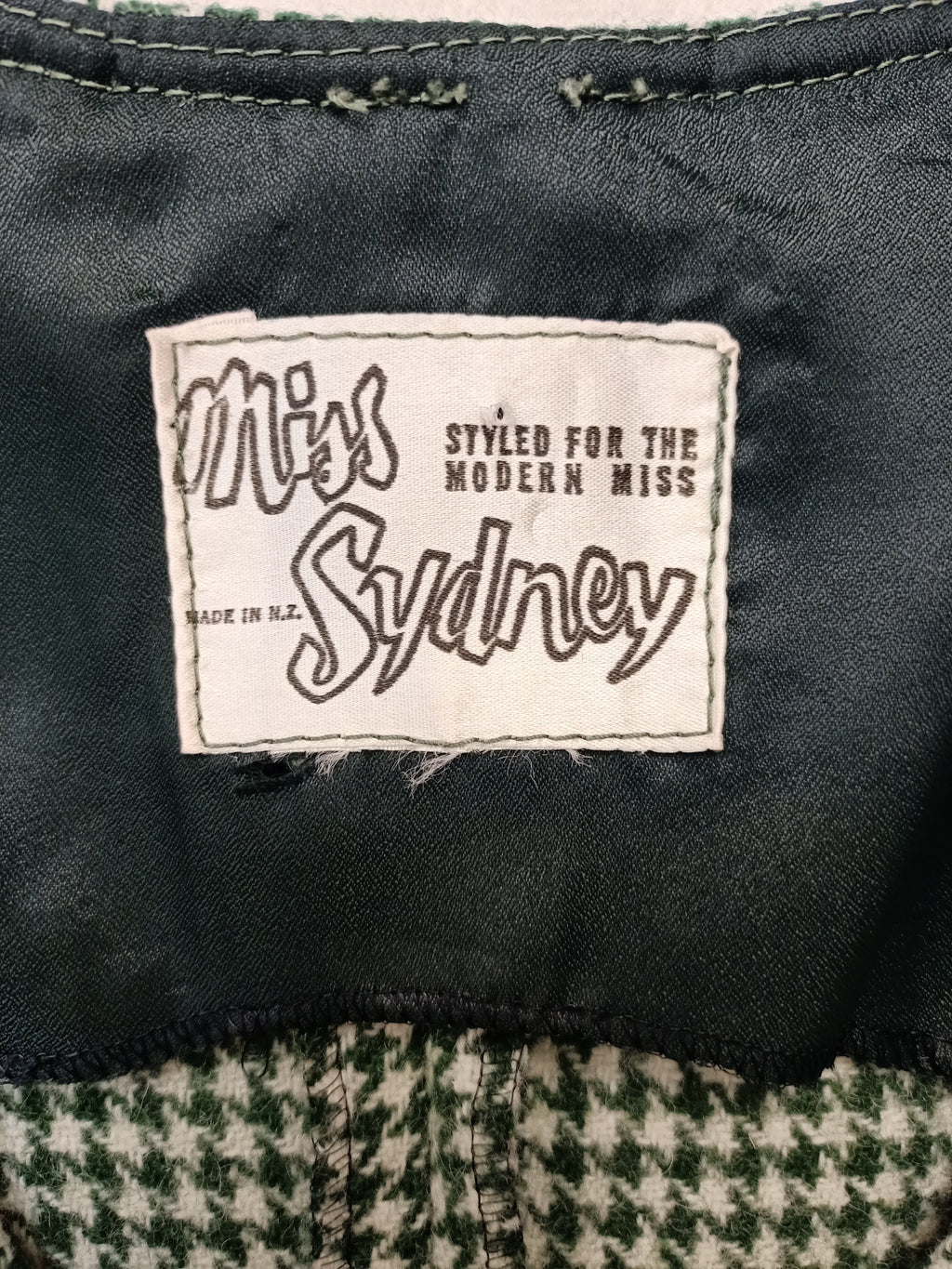Vintage Miss Sydney Houndstooth Dress