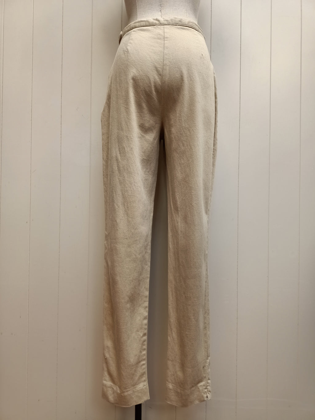 Retro Ezibuy Slub Cotton Pants