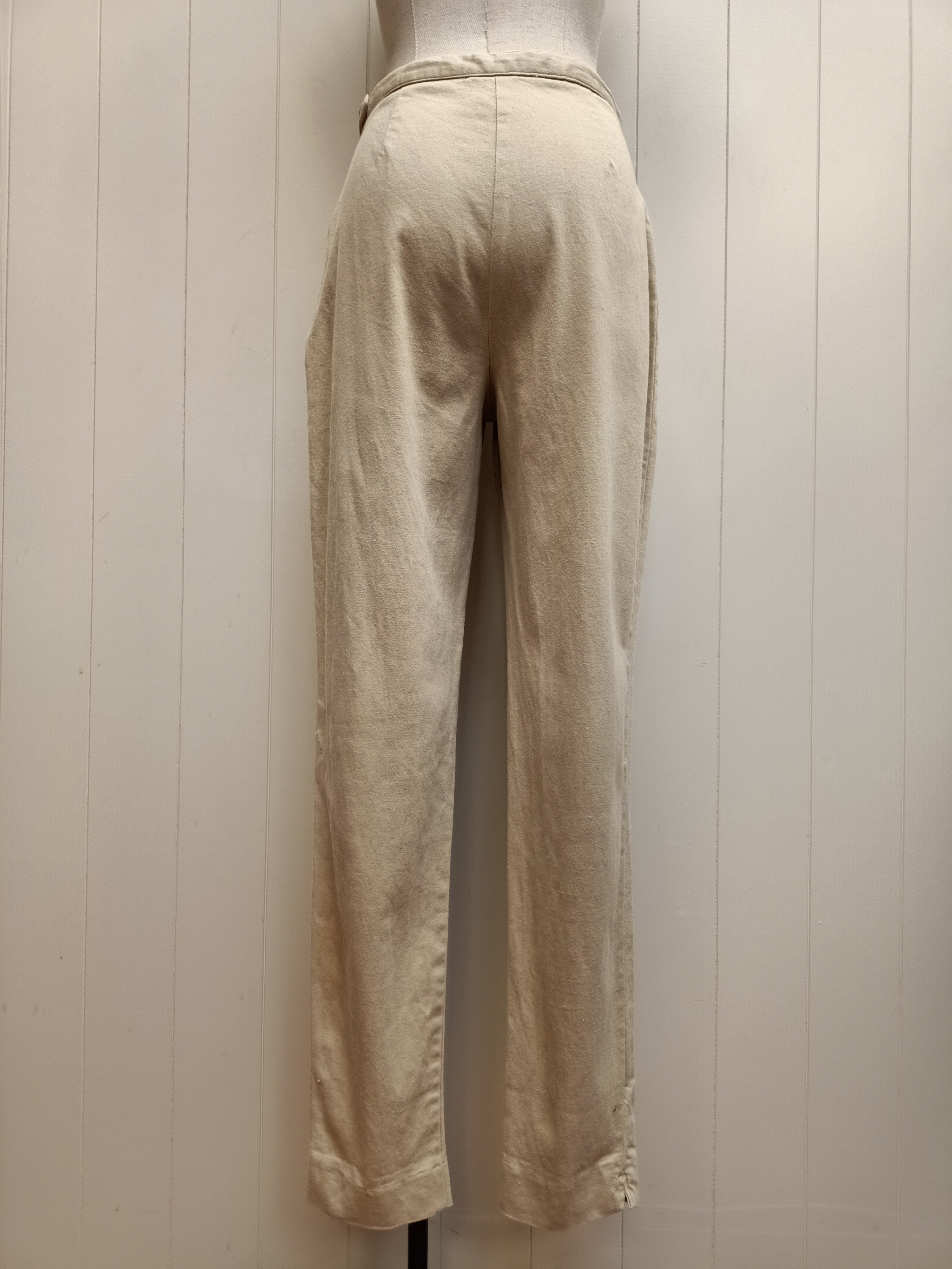 Retro Ezibuy Slub Cotton Pants