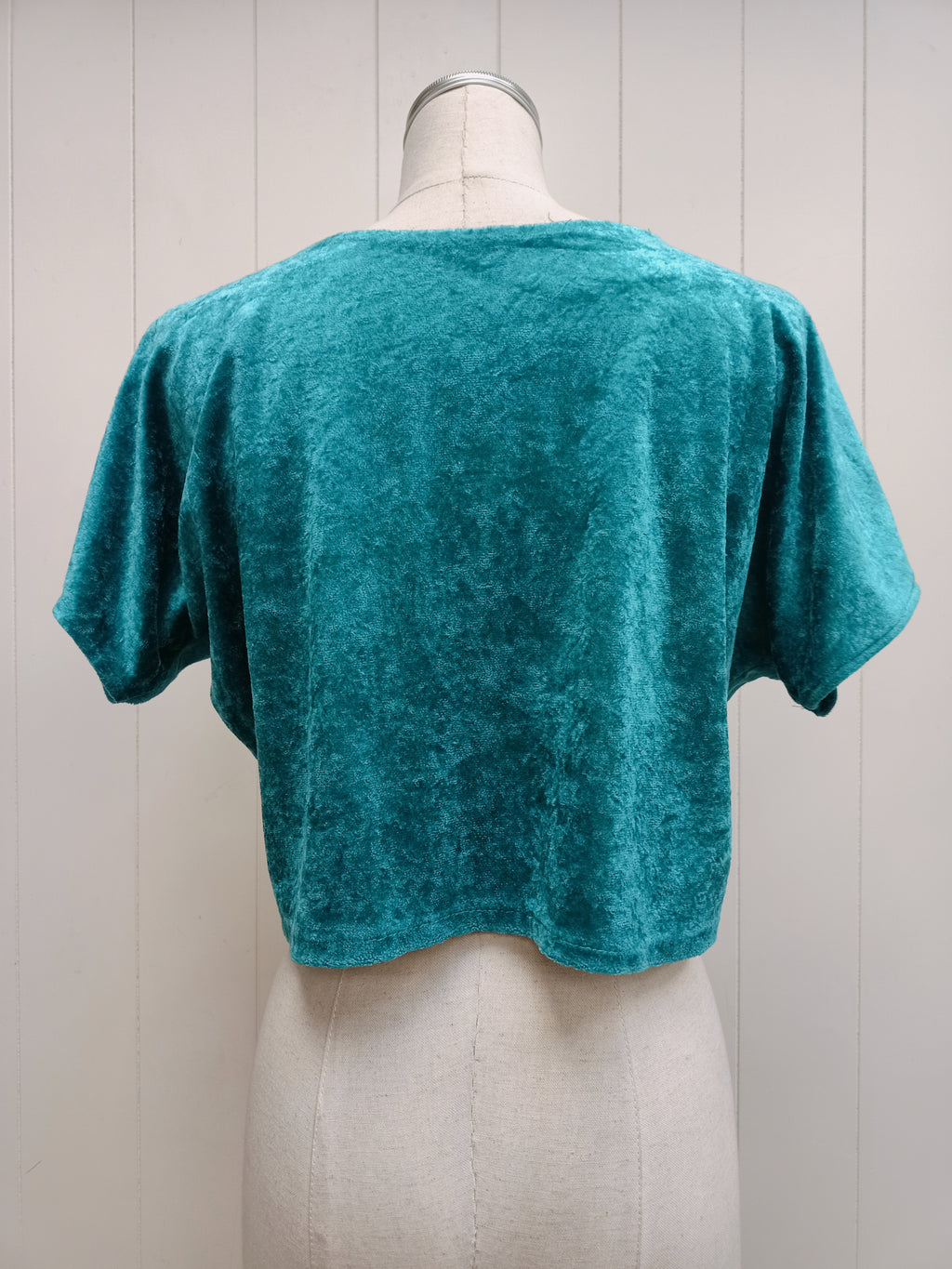Vintage Teal Velour Shirt