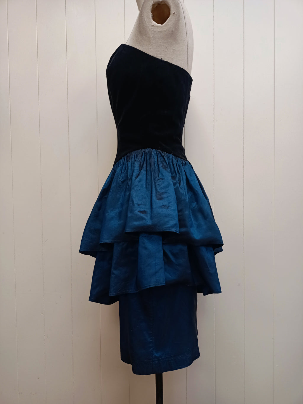 Vintage Richards Velvet & Taffeta Dress