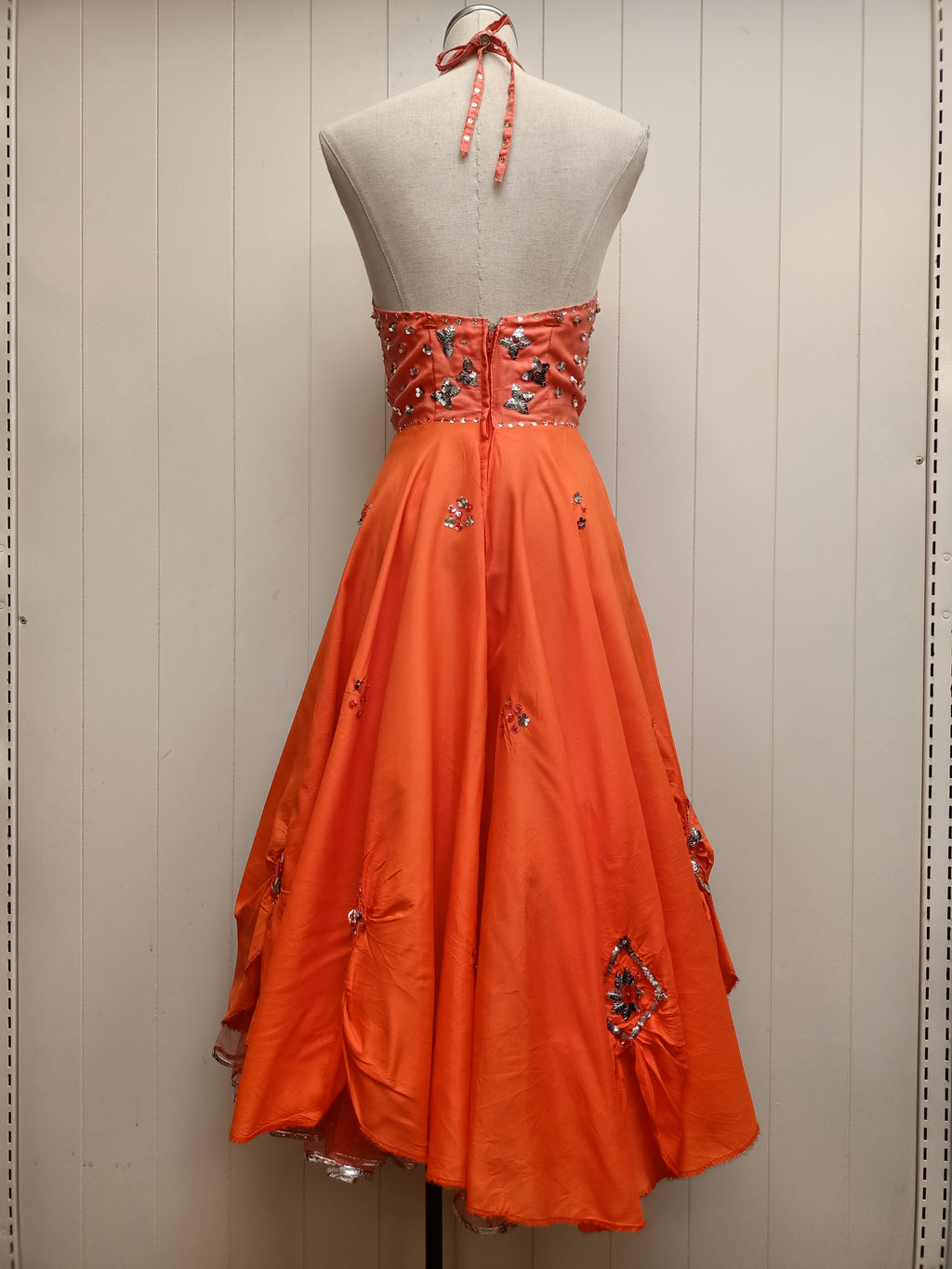 Vintage Orange Dance Dress