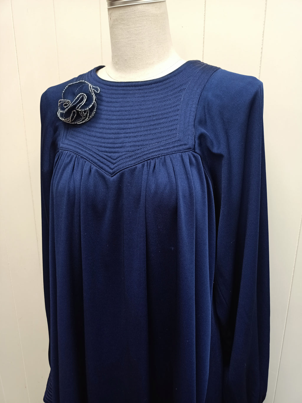 Vintage Deltex Fashion Navy Dress