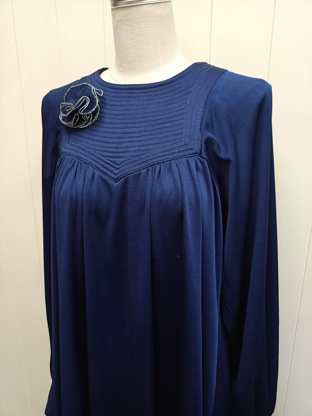 Vintage Deltex Fashion Navy Dress