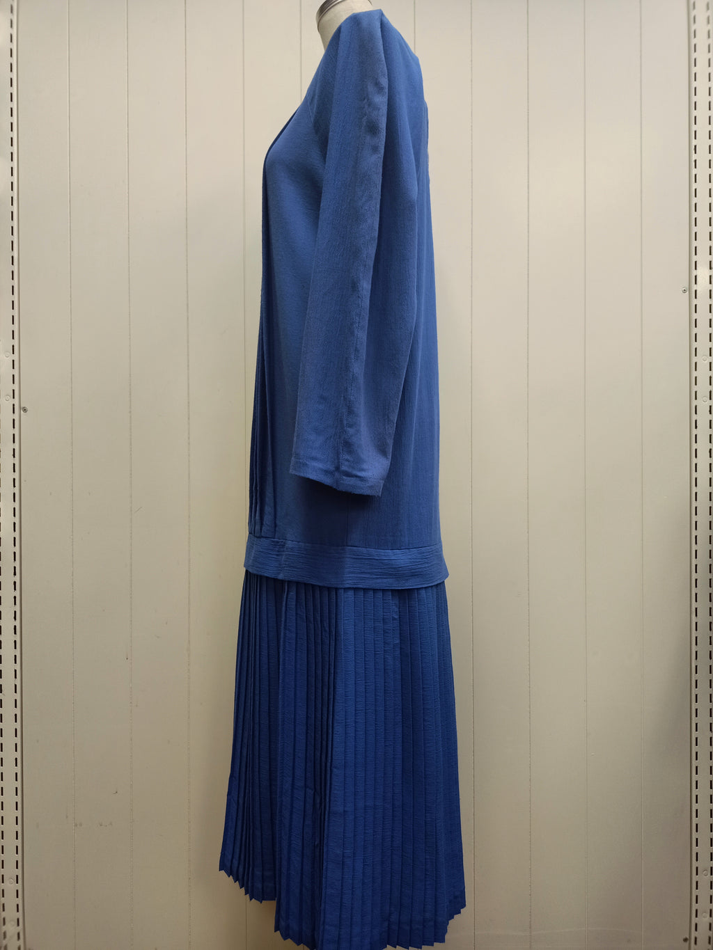 Vintage Blue Drop Waist Dress