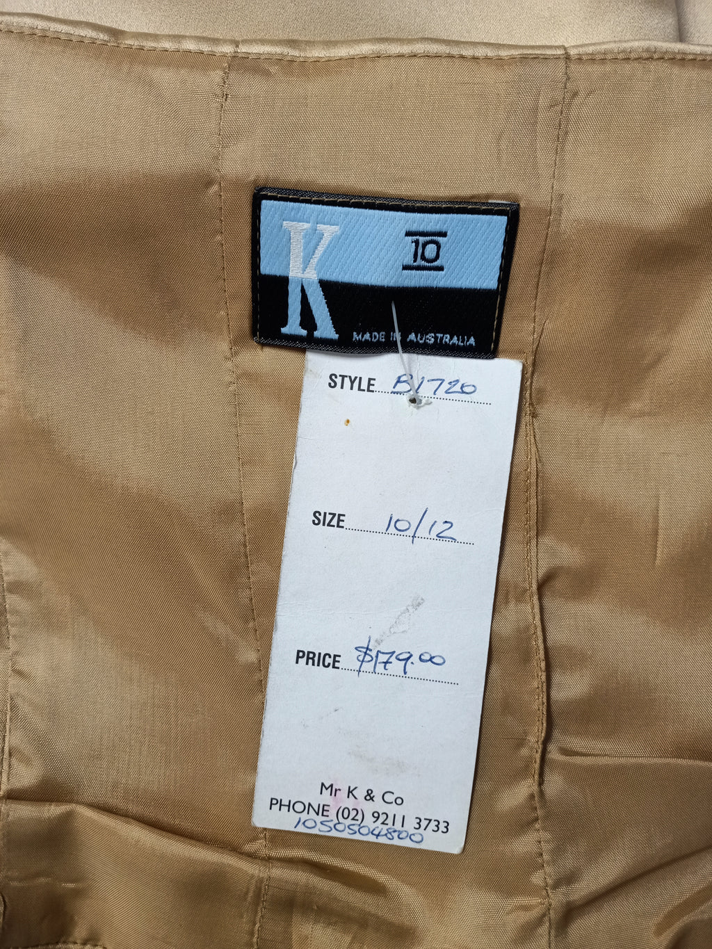 Mr K Gold Co-Ord Set