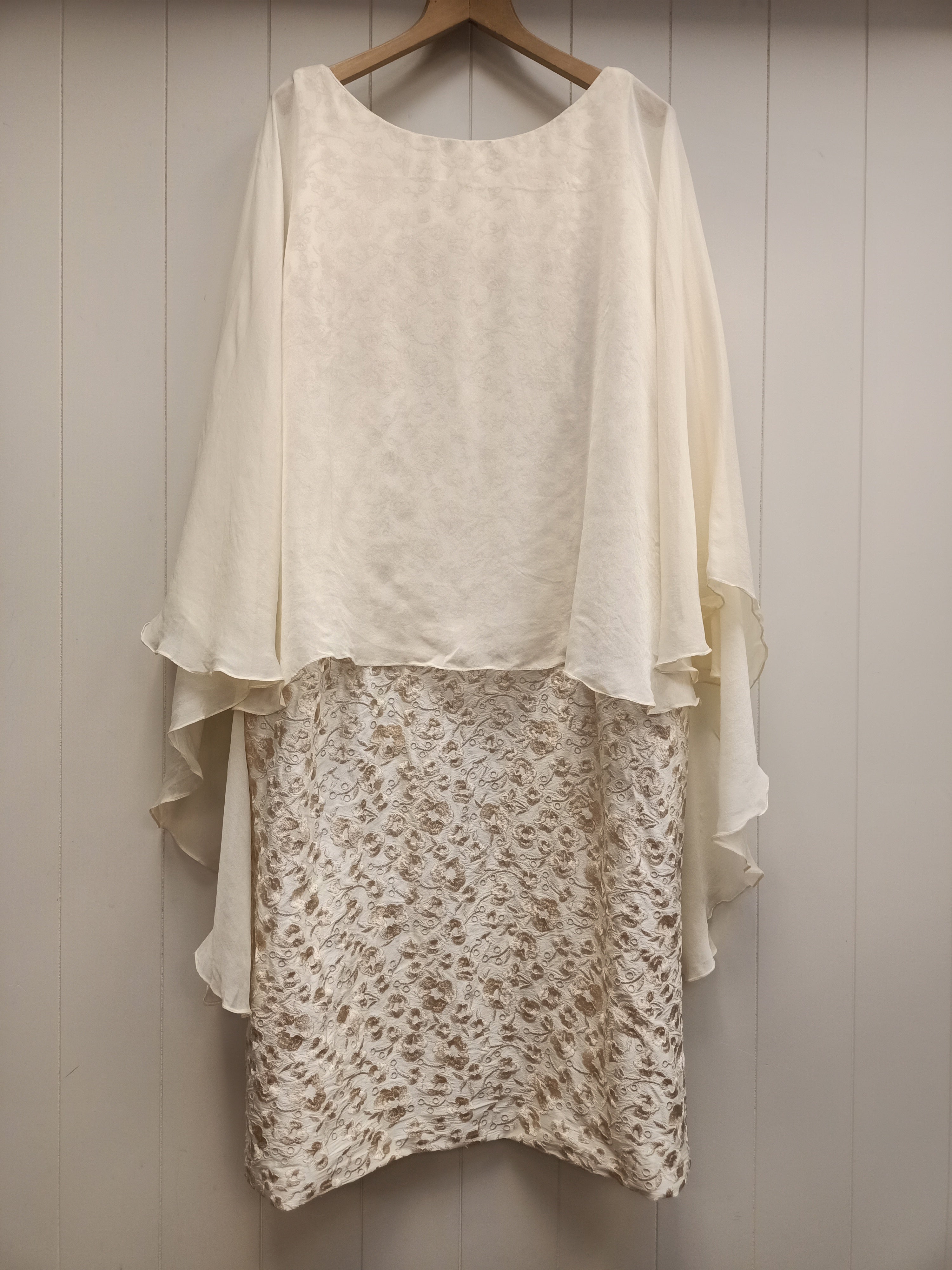 Kevin Moore Cape Overlay Dress