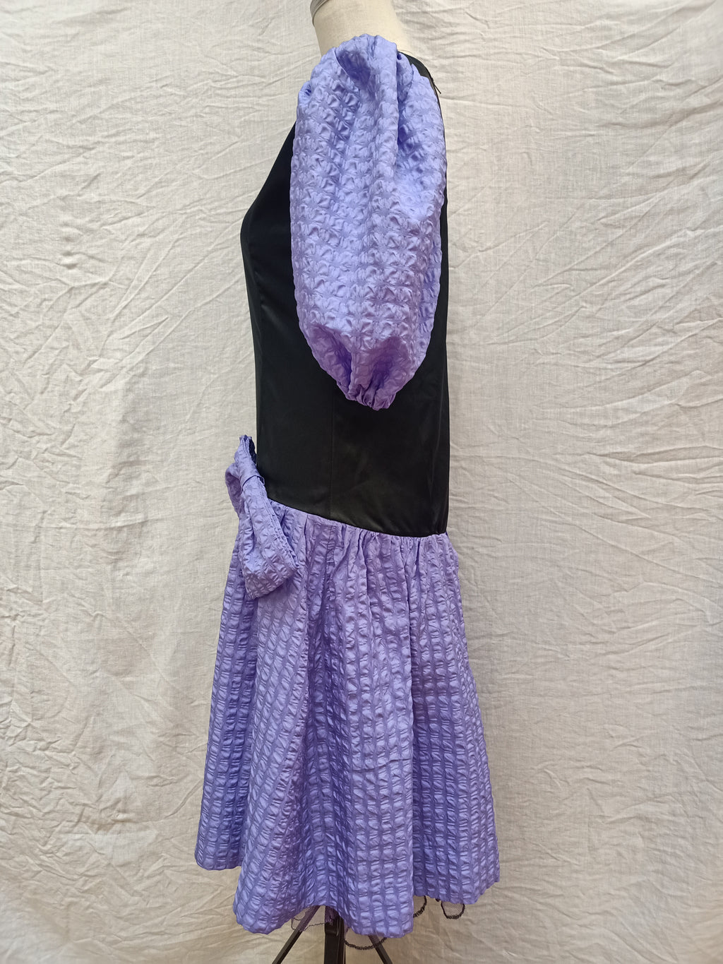 Vintage Black and Purple Dress