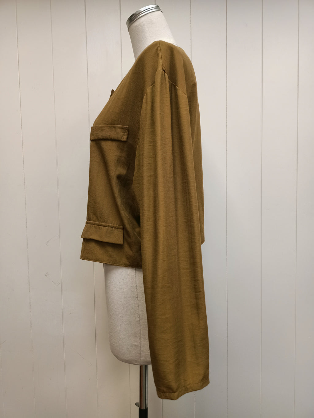 Vintage Green Brown Light Jacket