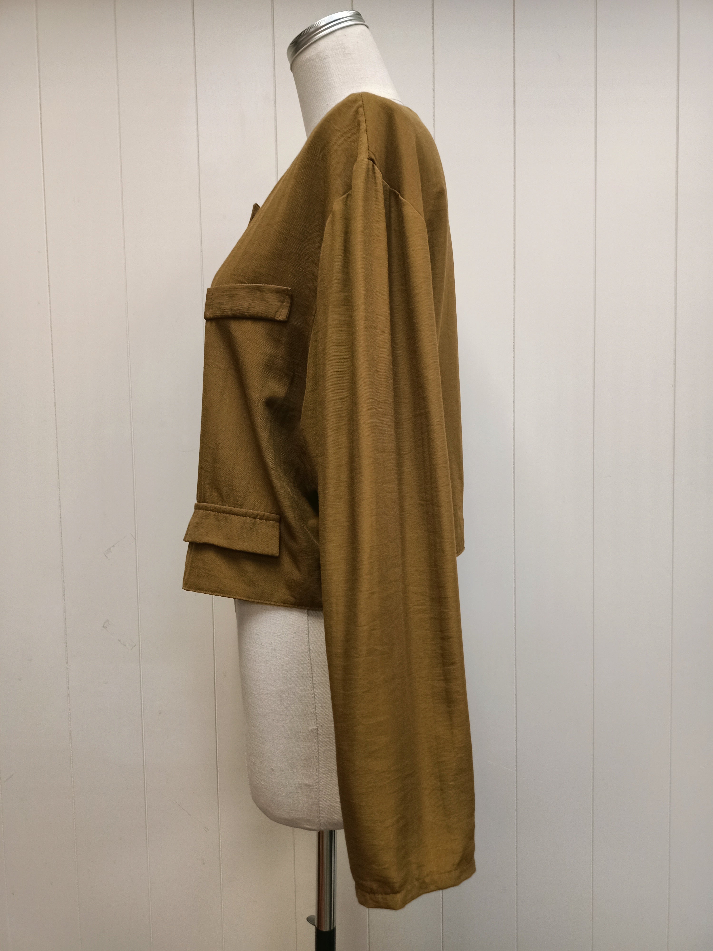 Vintage Green Brown Light Jacket