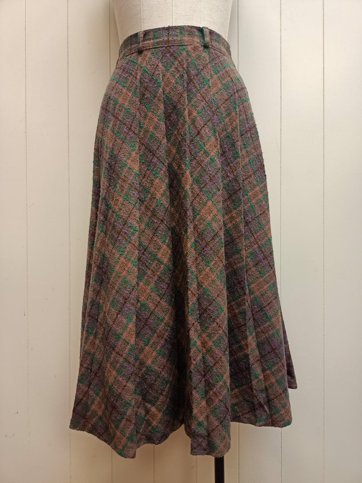 Vintage Trudy Plaid Skirt