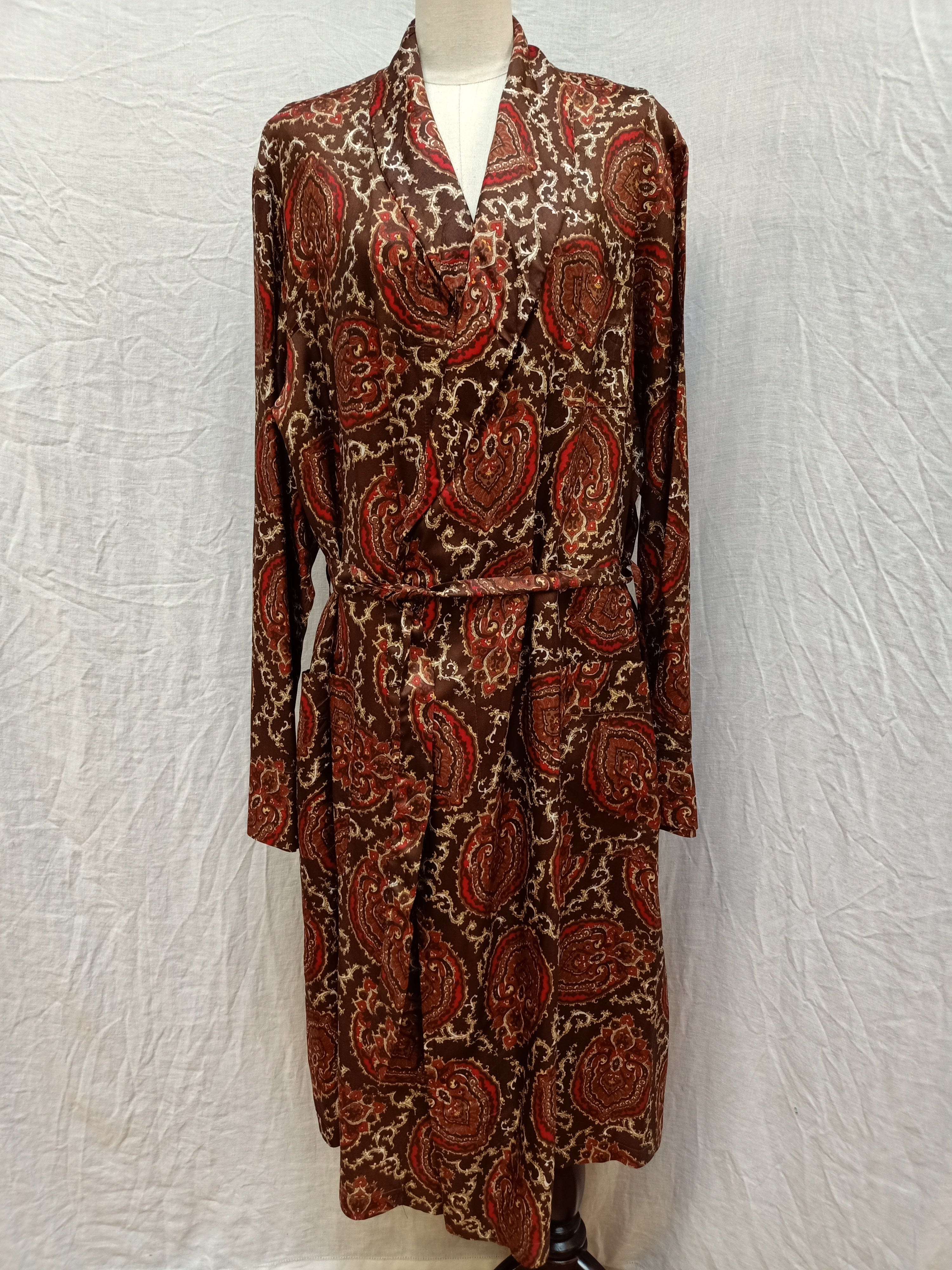 Vintage Klipper Paisley Robe
