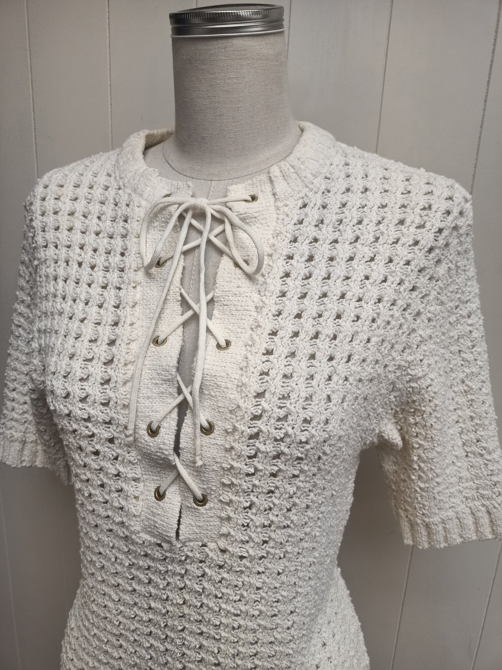 Vintage Crimped Knit Shirt