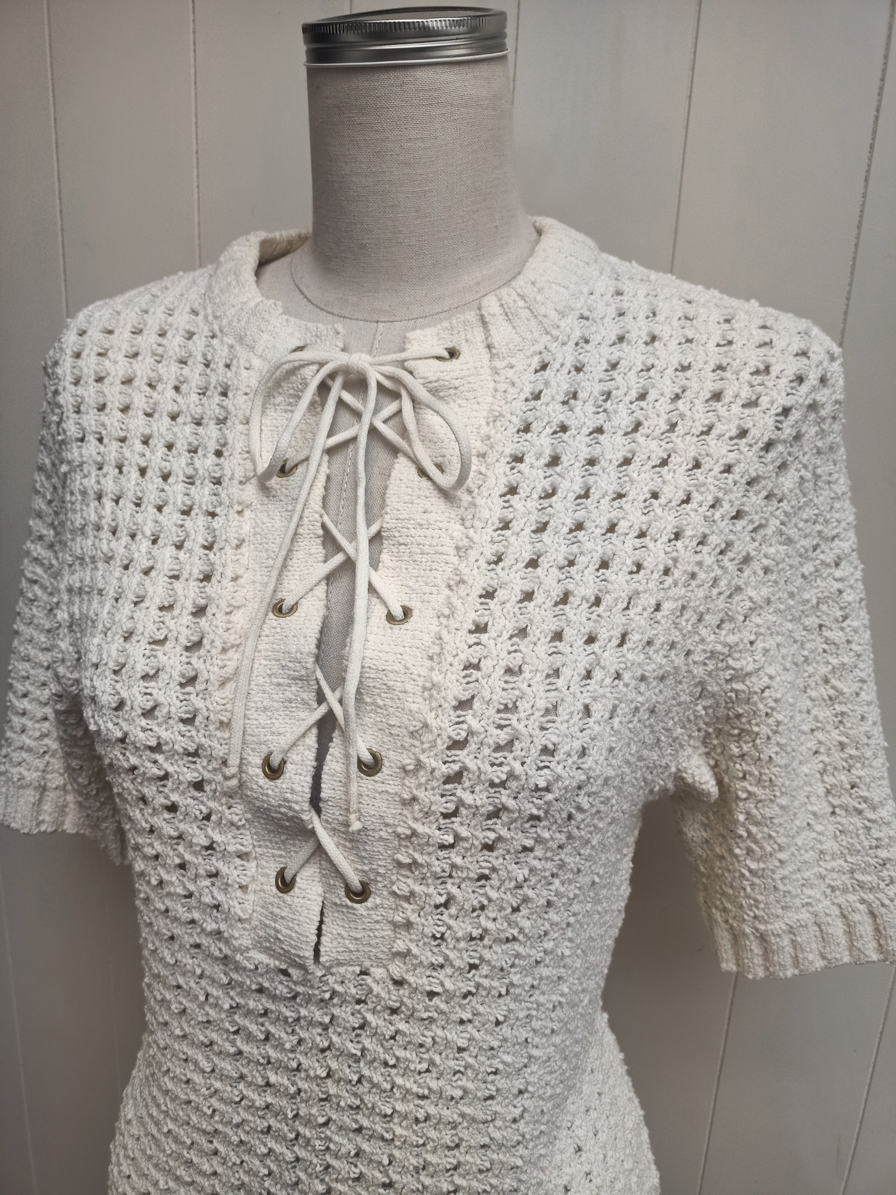 Vintage Crimped Knit Shirt