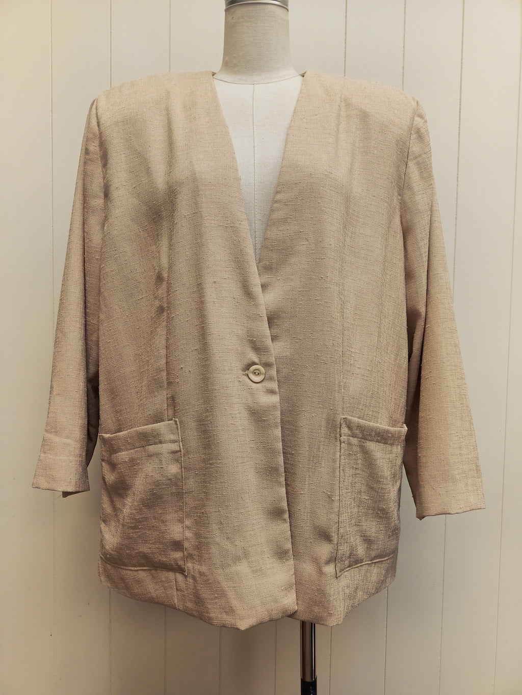 Vintage Sand Slub Blazer