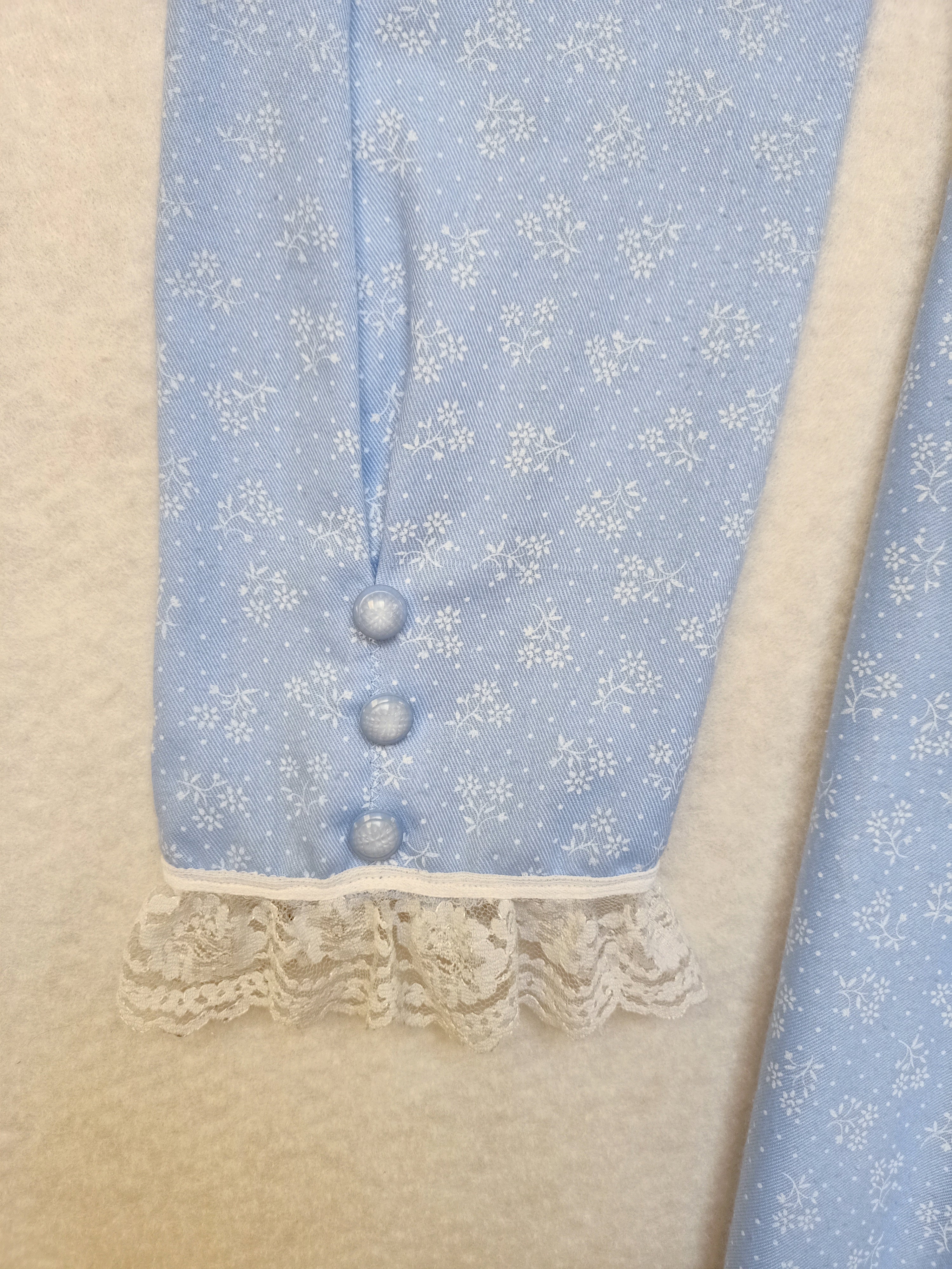 Vintage Pale Blue Prairie Dress