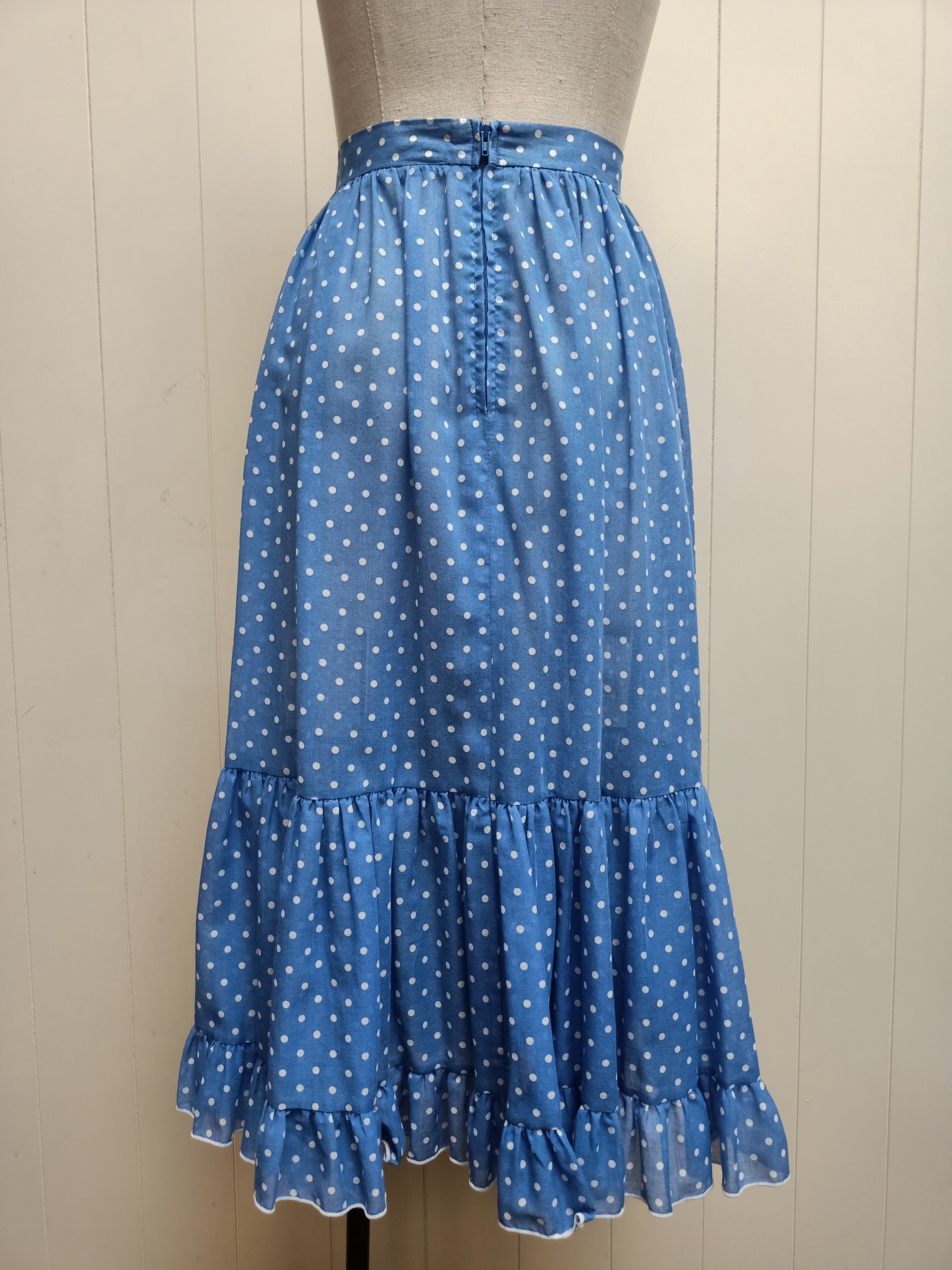 Vintage Pascalle Polka Dot Skirt