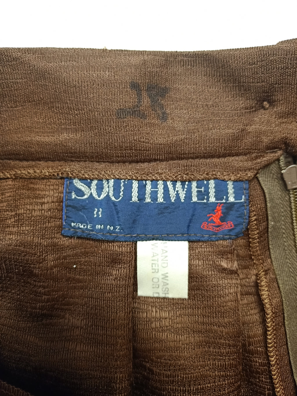Vintage Southwell Brown Pleat Skirt