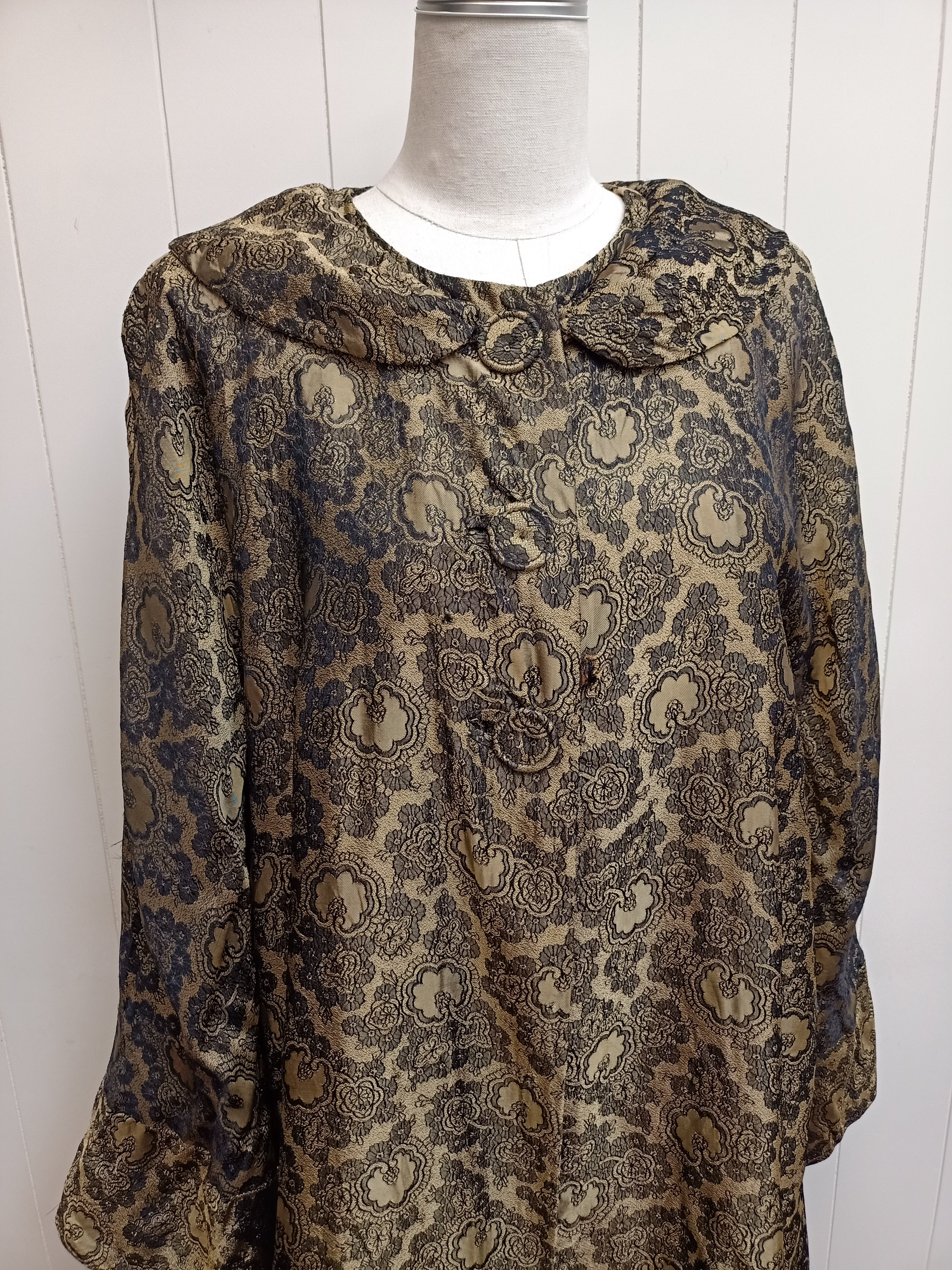 Vintage Gold Brocade Coat