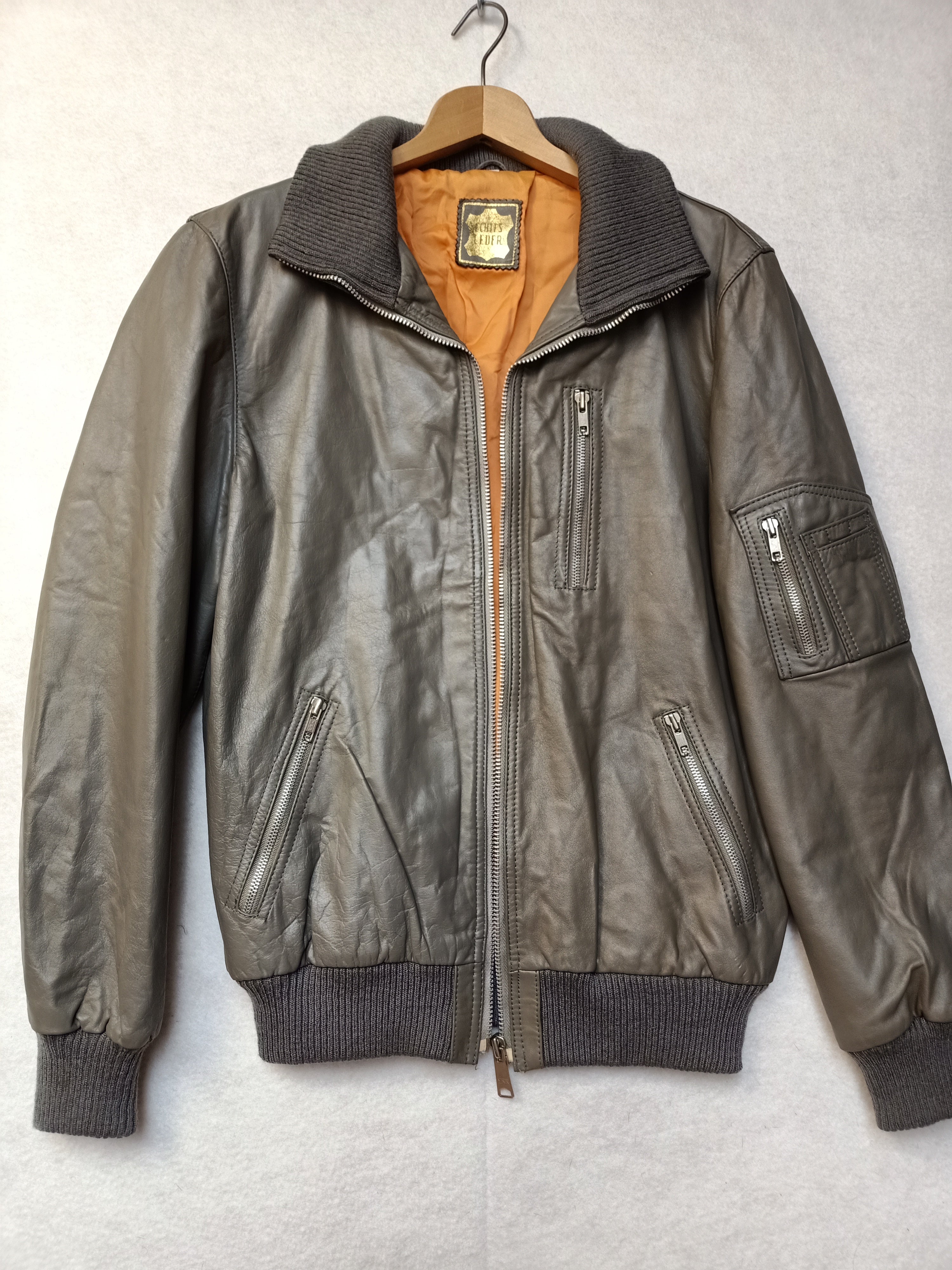 Leather Bomber Jacket