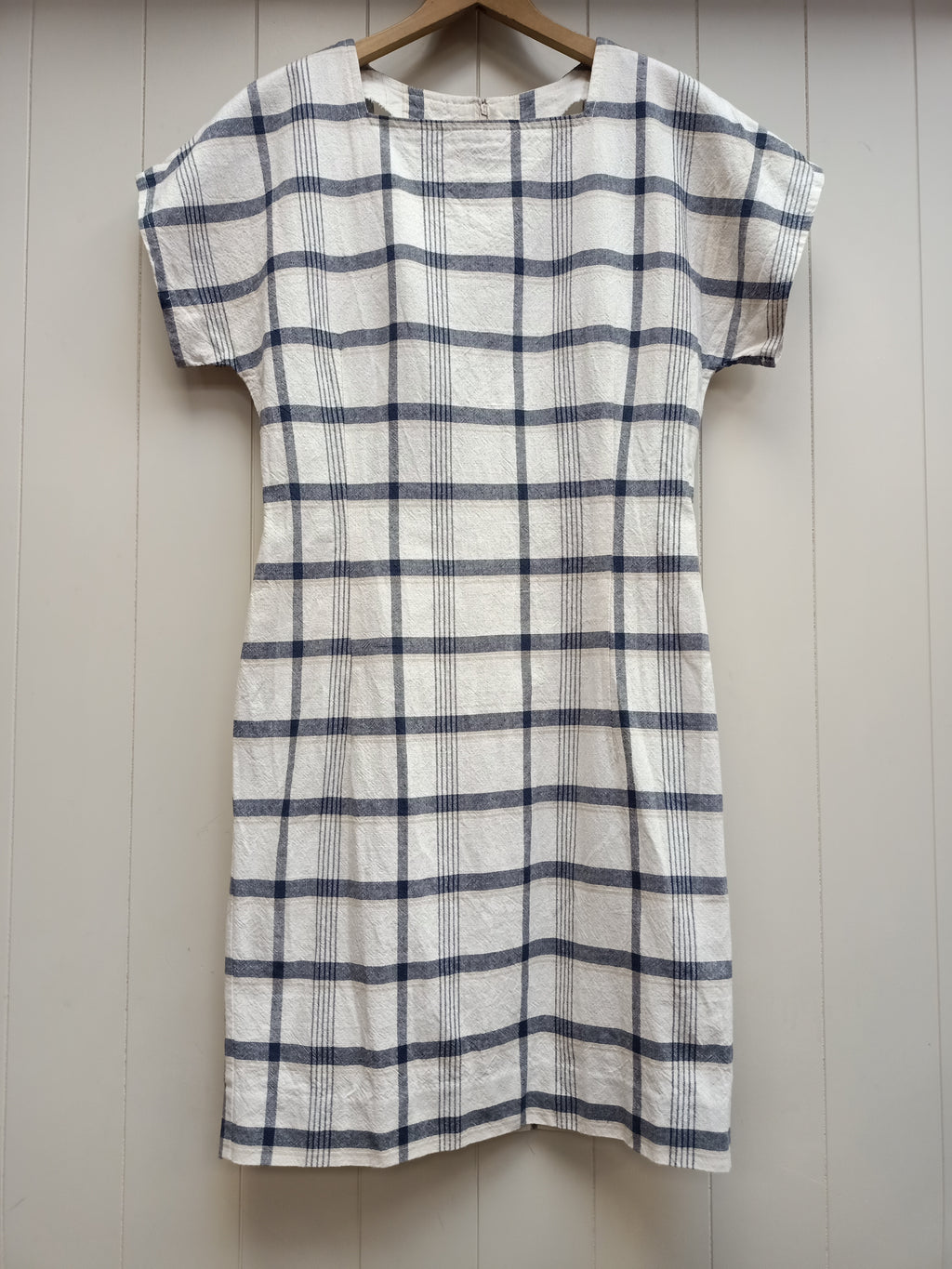 Vintage White Plaid Dress