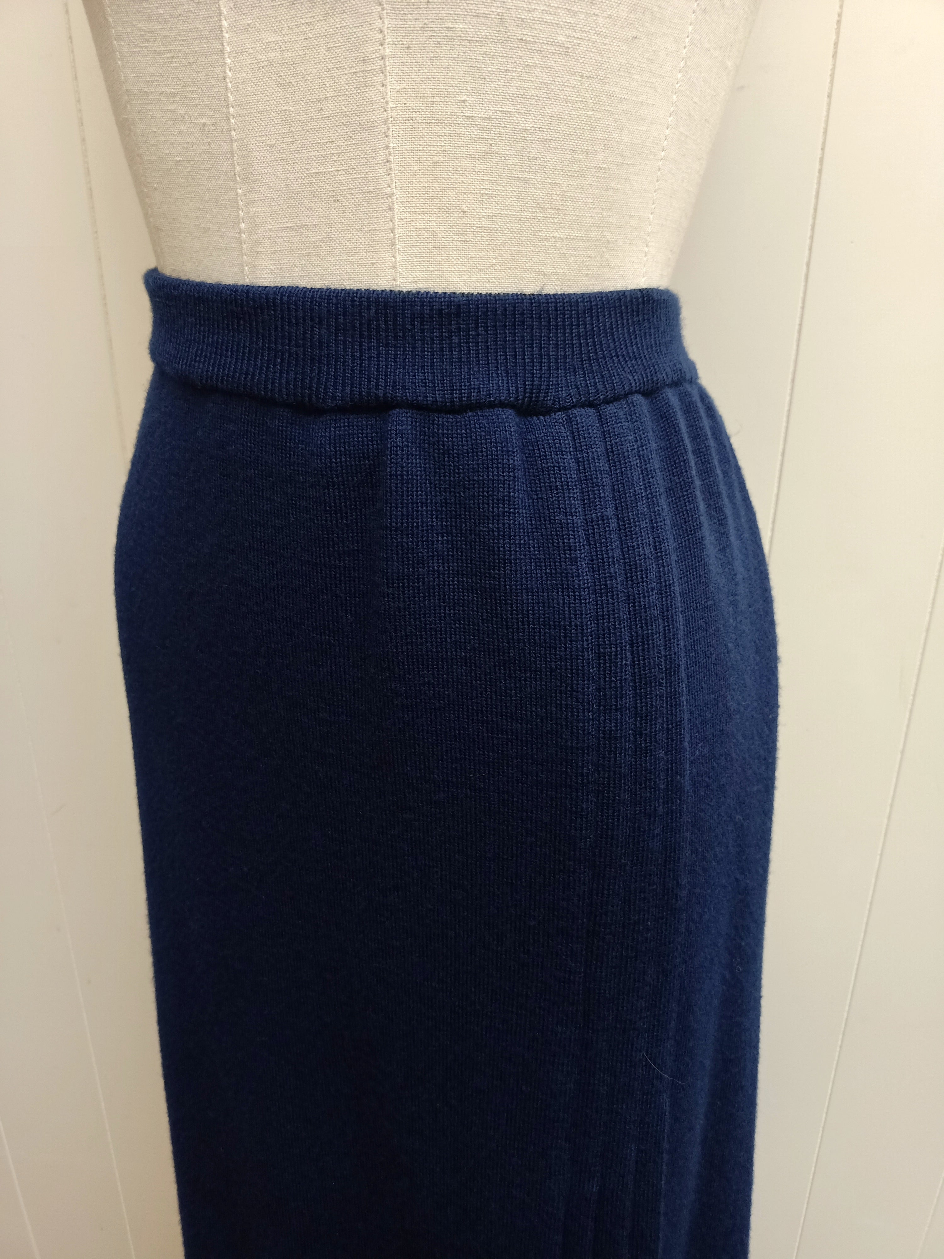 Vintage Glengyle Merino Knit Skirt