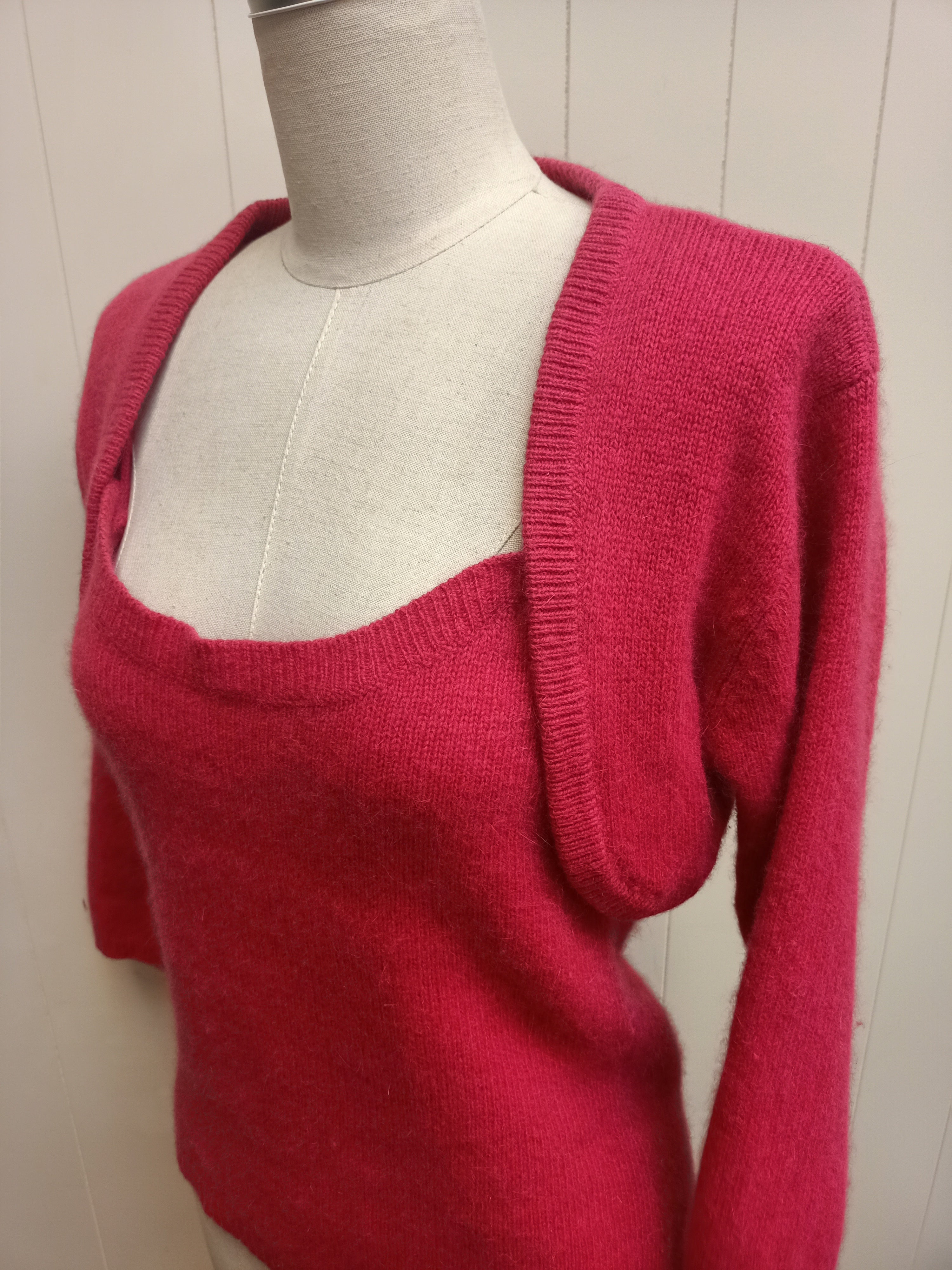 Shirt and Bolero Knit Co-Ord Set