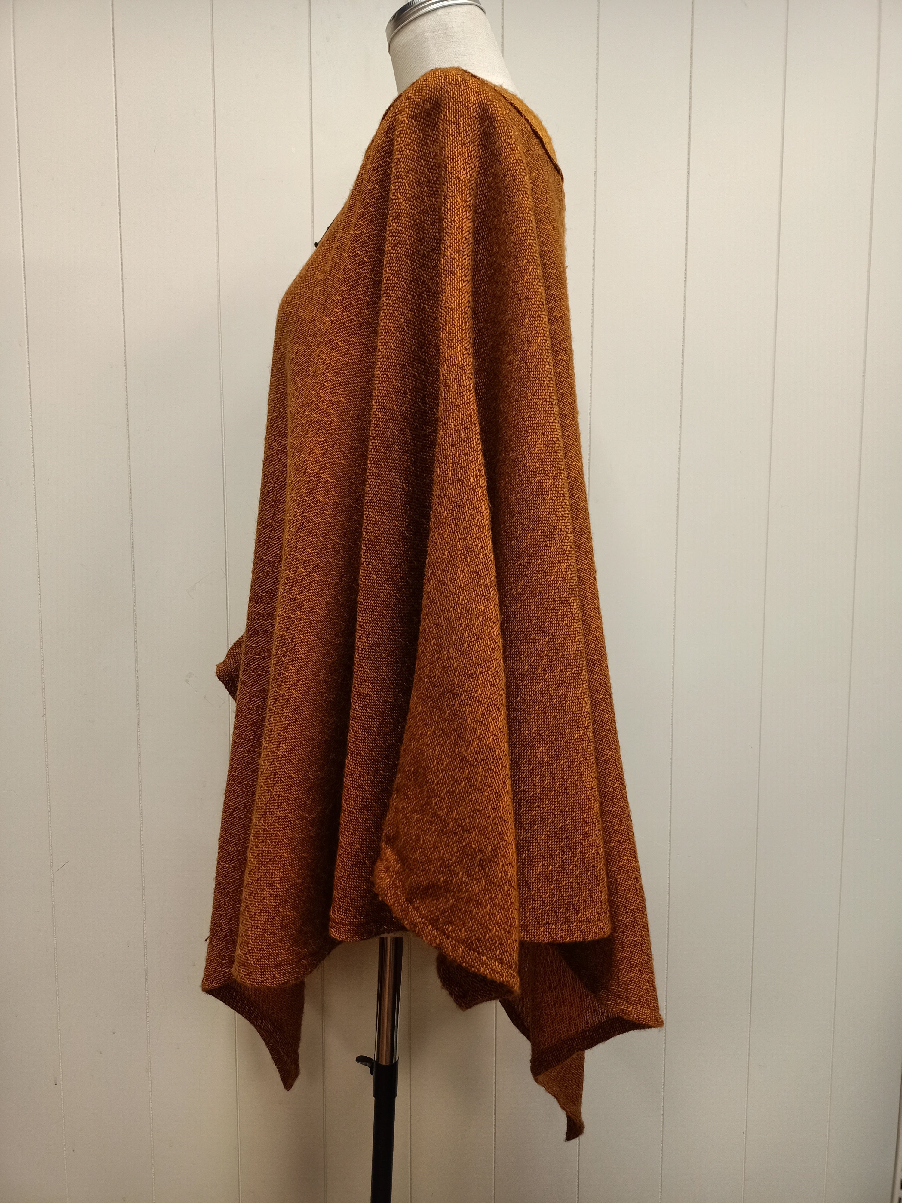 Vintage Orange Poncho