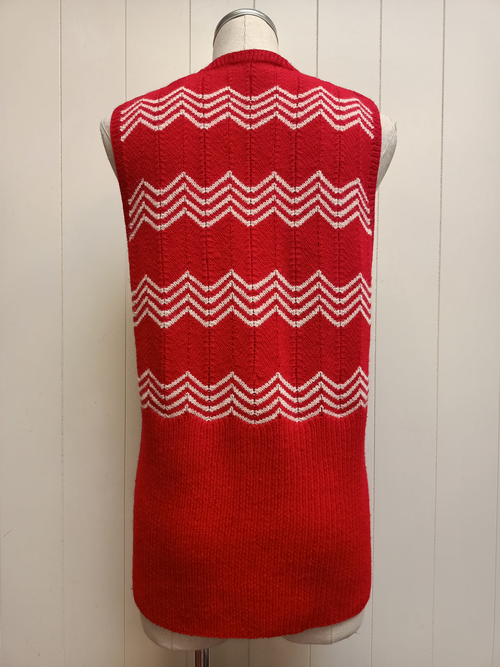 Vintage Chevron Knit Vest
