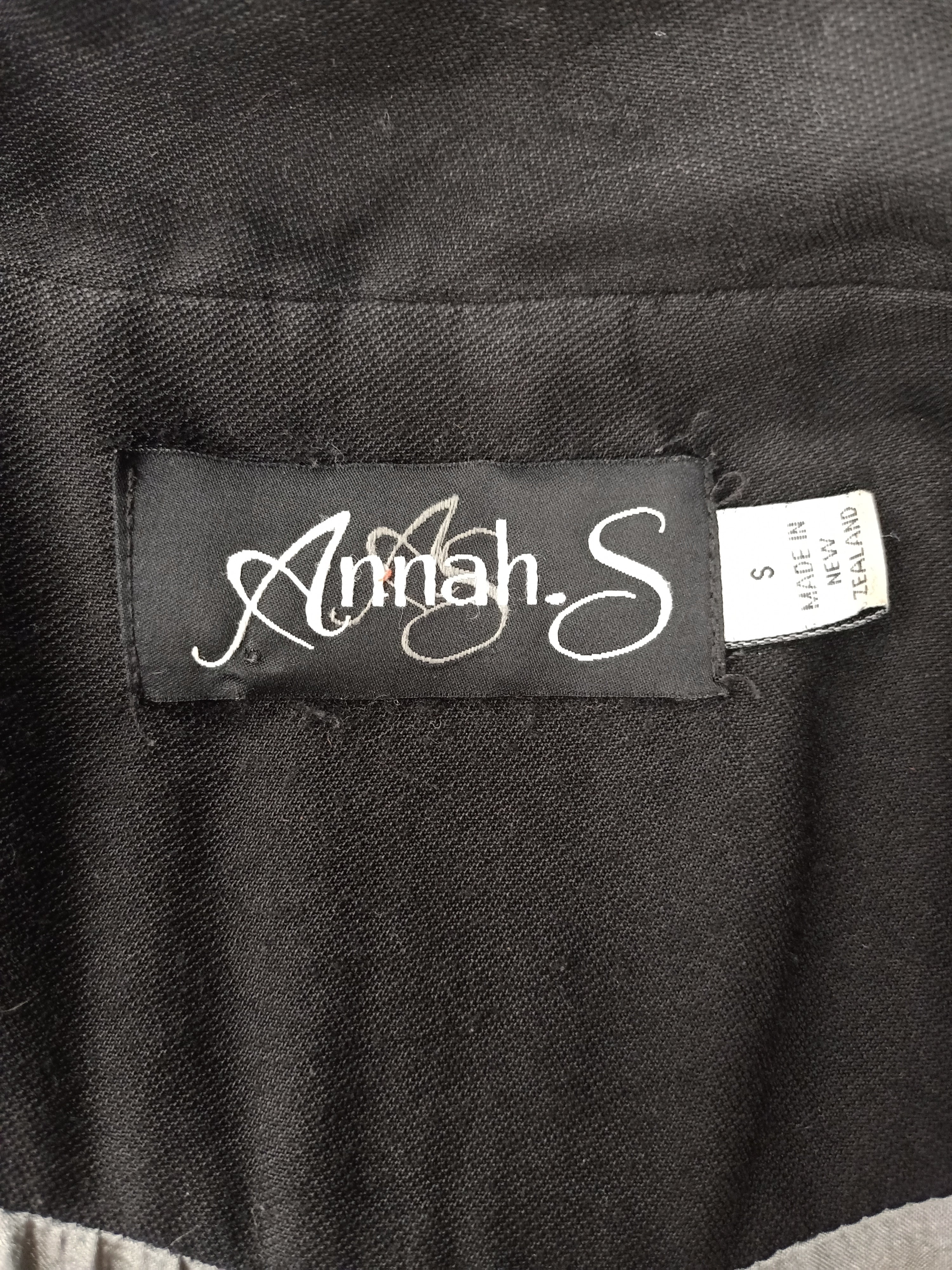 Annah Stretton Black Asymmetrical Blazer