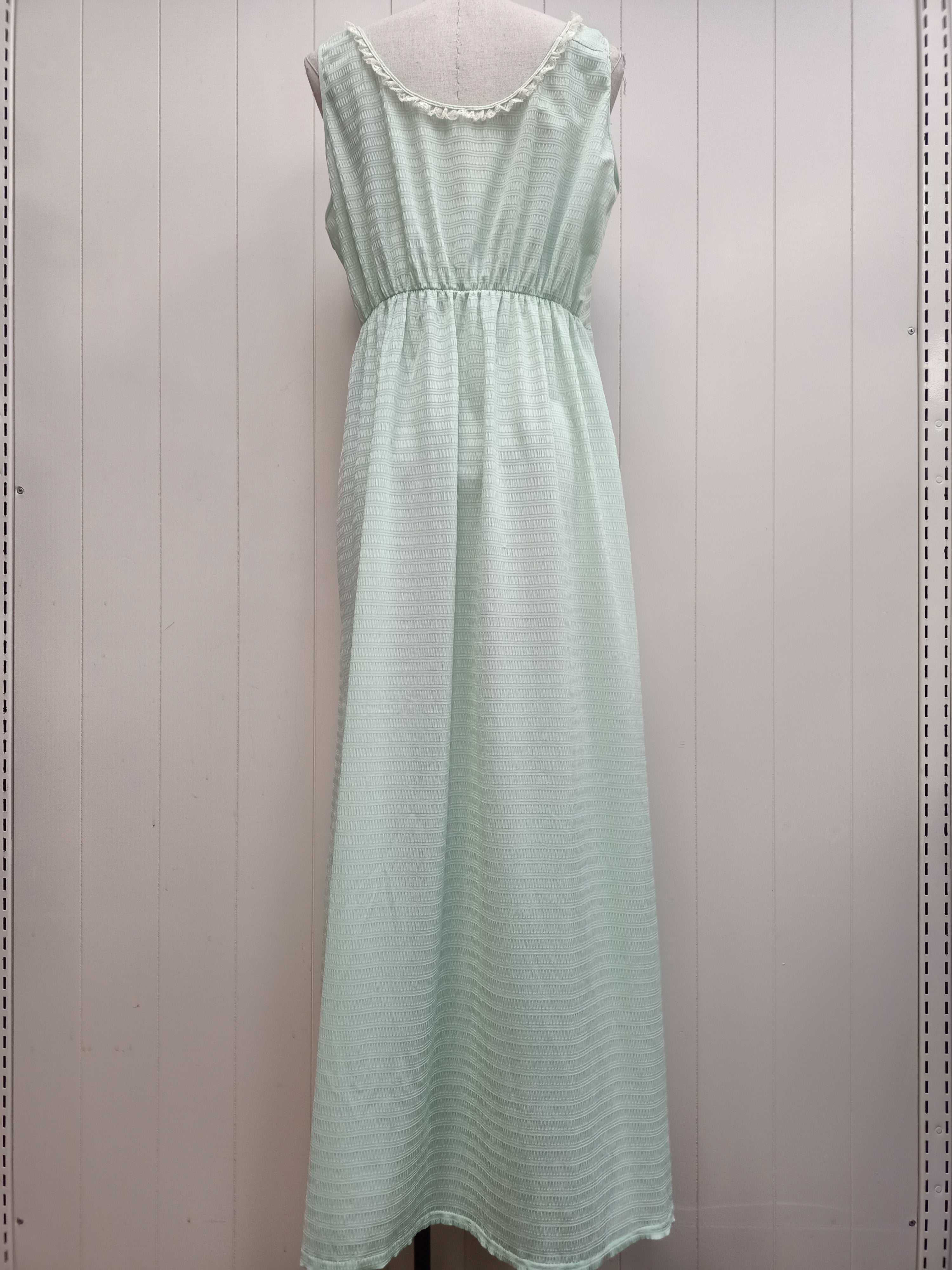Vintage Mint Textured Stripe Nightie