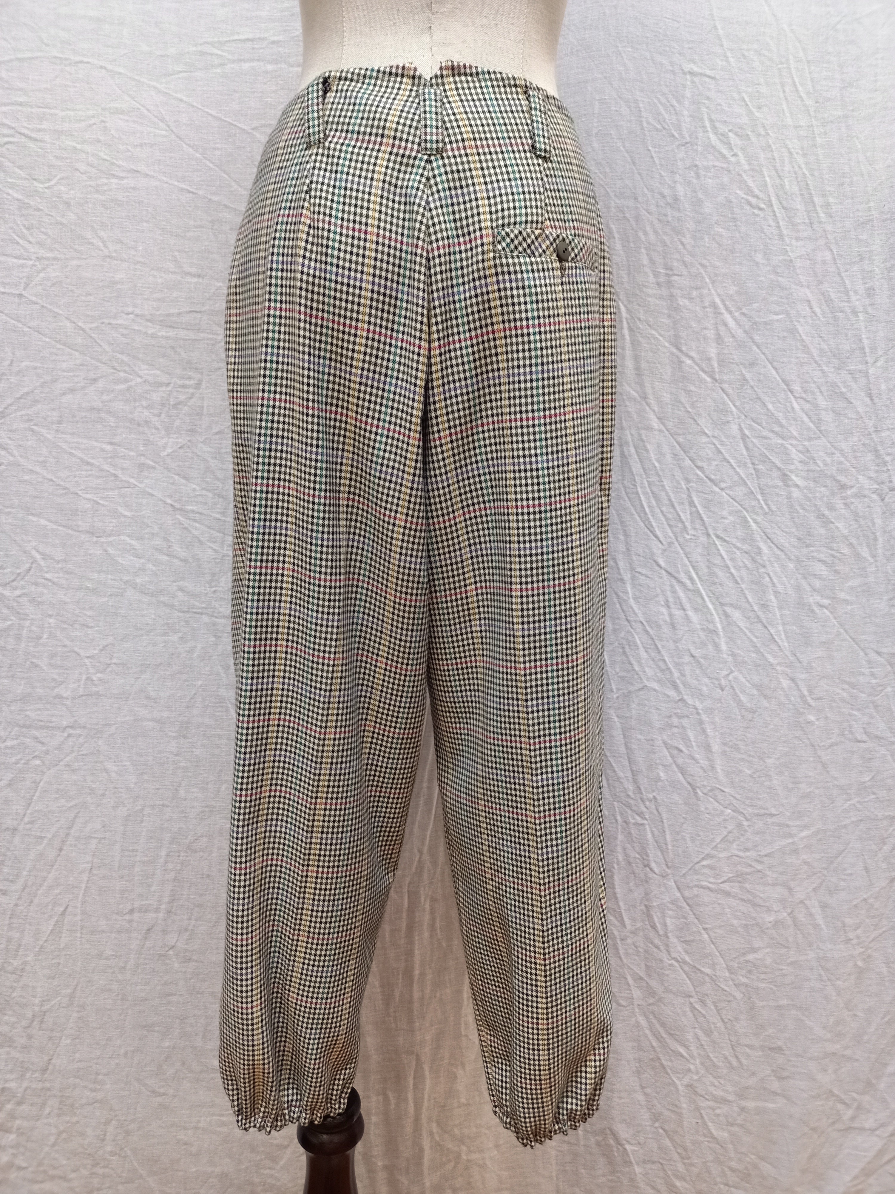 Vintage Hounstooth Plaid Pants