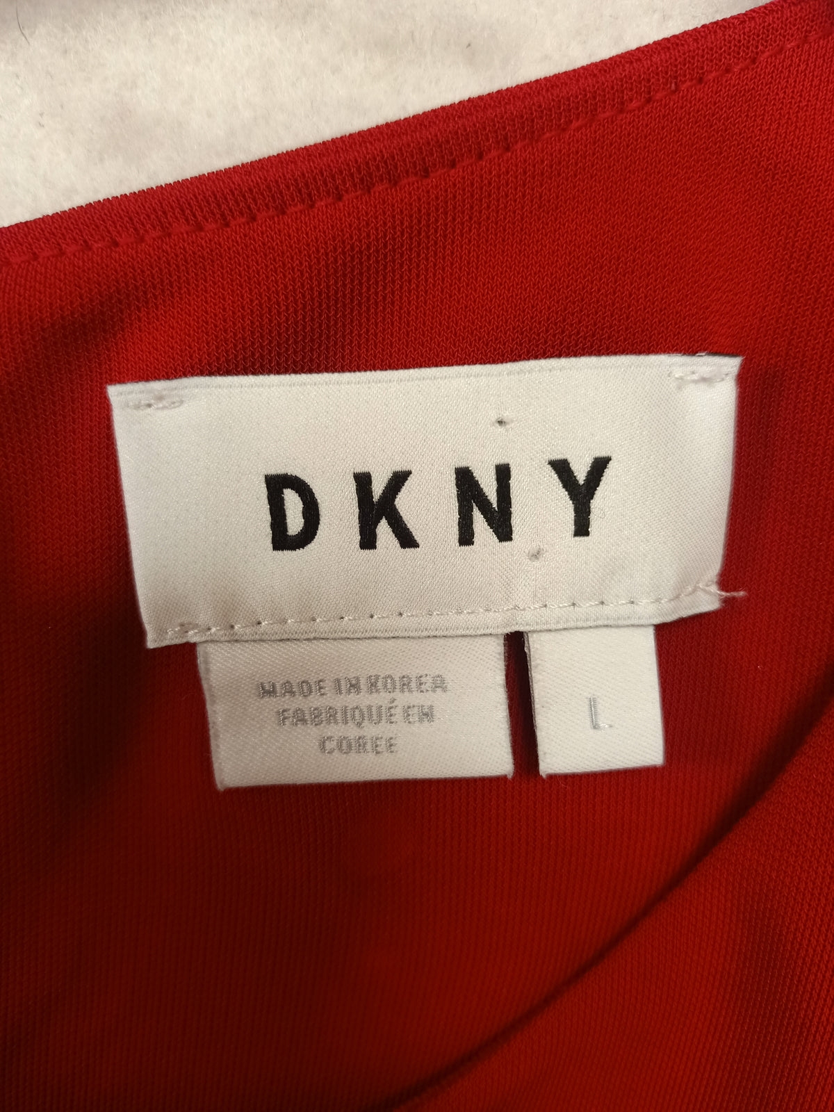DKNY Red Assymetric Dress