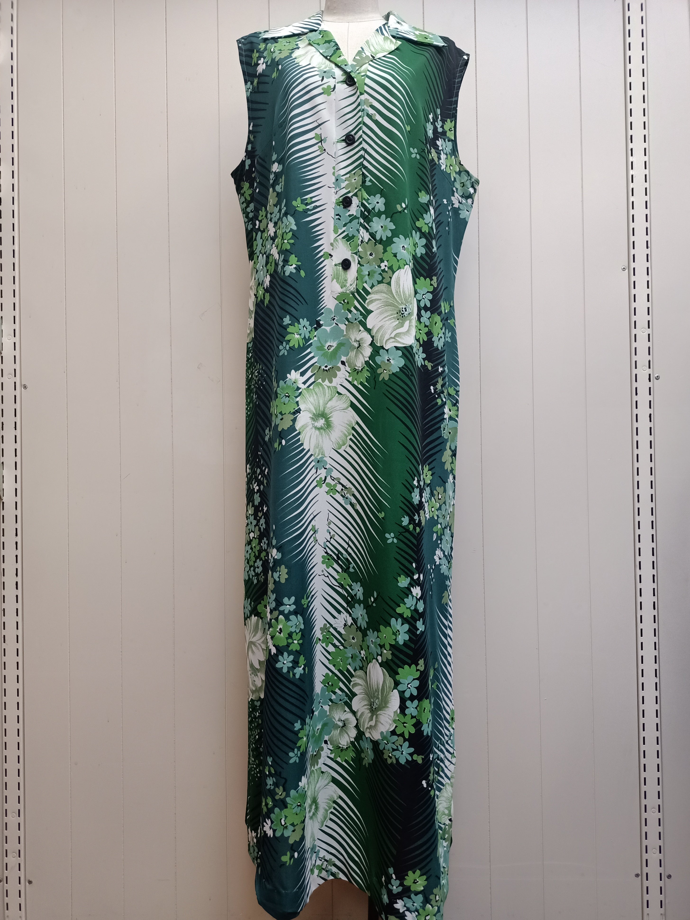Vintage Osti Fashions Palm Dress