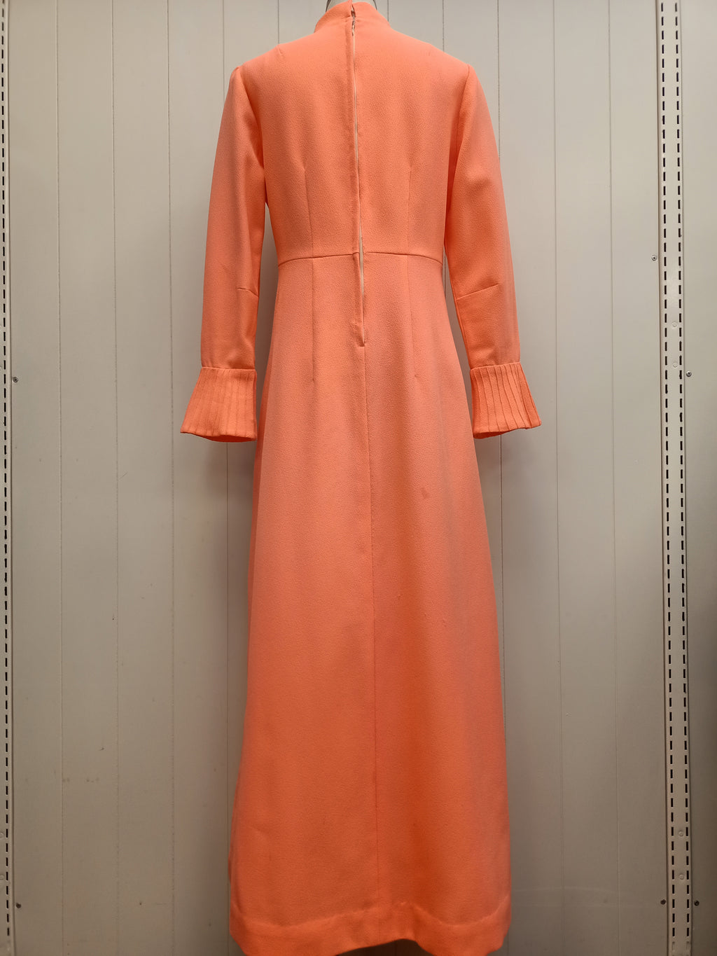 Vintage Neon Orange Maxi Dress