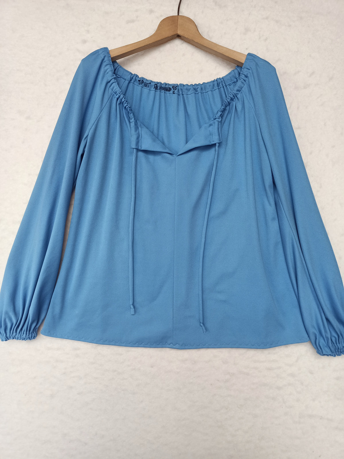 Vintage Blue Peasant Shirt