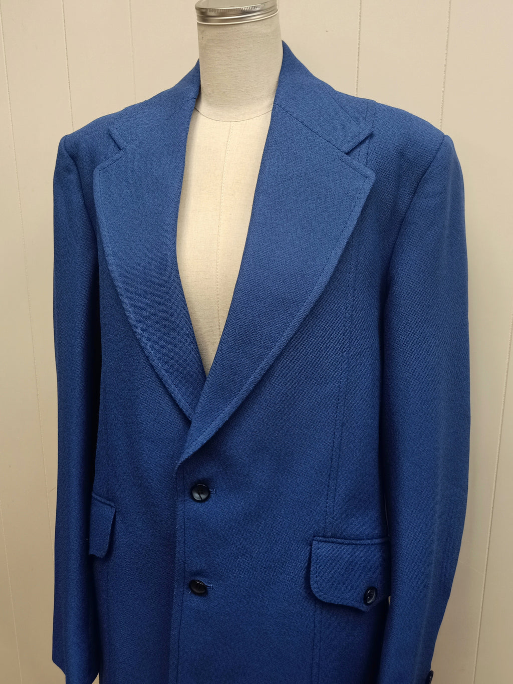Vintage Mens Be a Jason Man Blue Suit