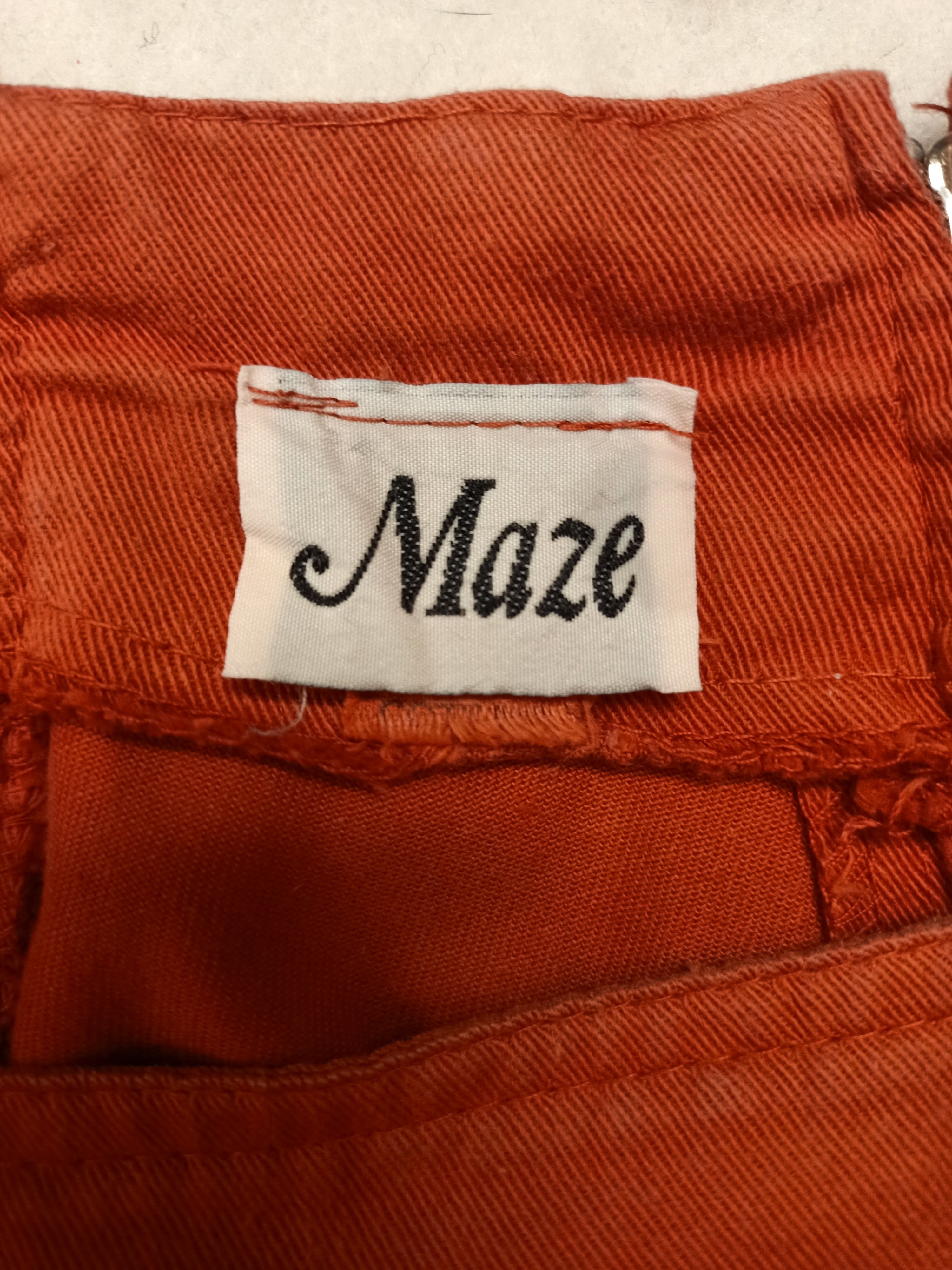 Vintage Maze Burnt Orange Skirt
