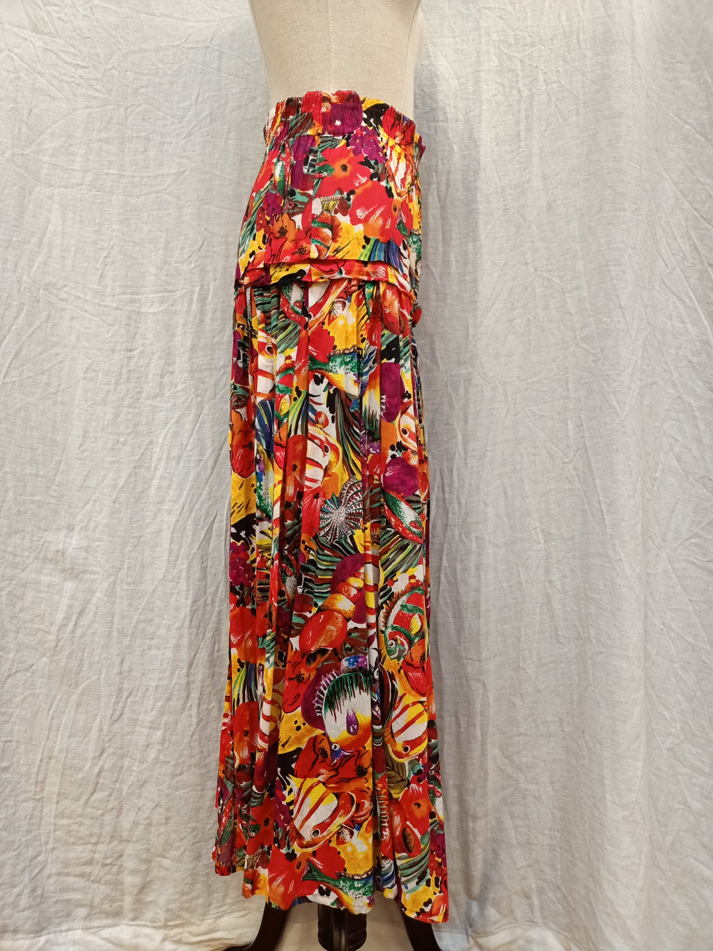 Retro Fish Patterned Skirt