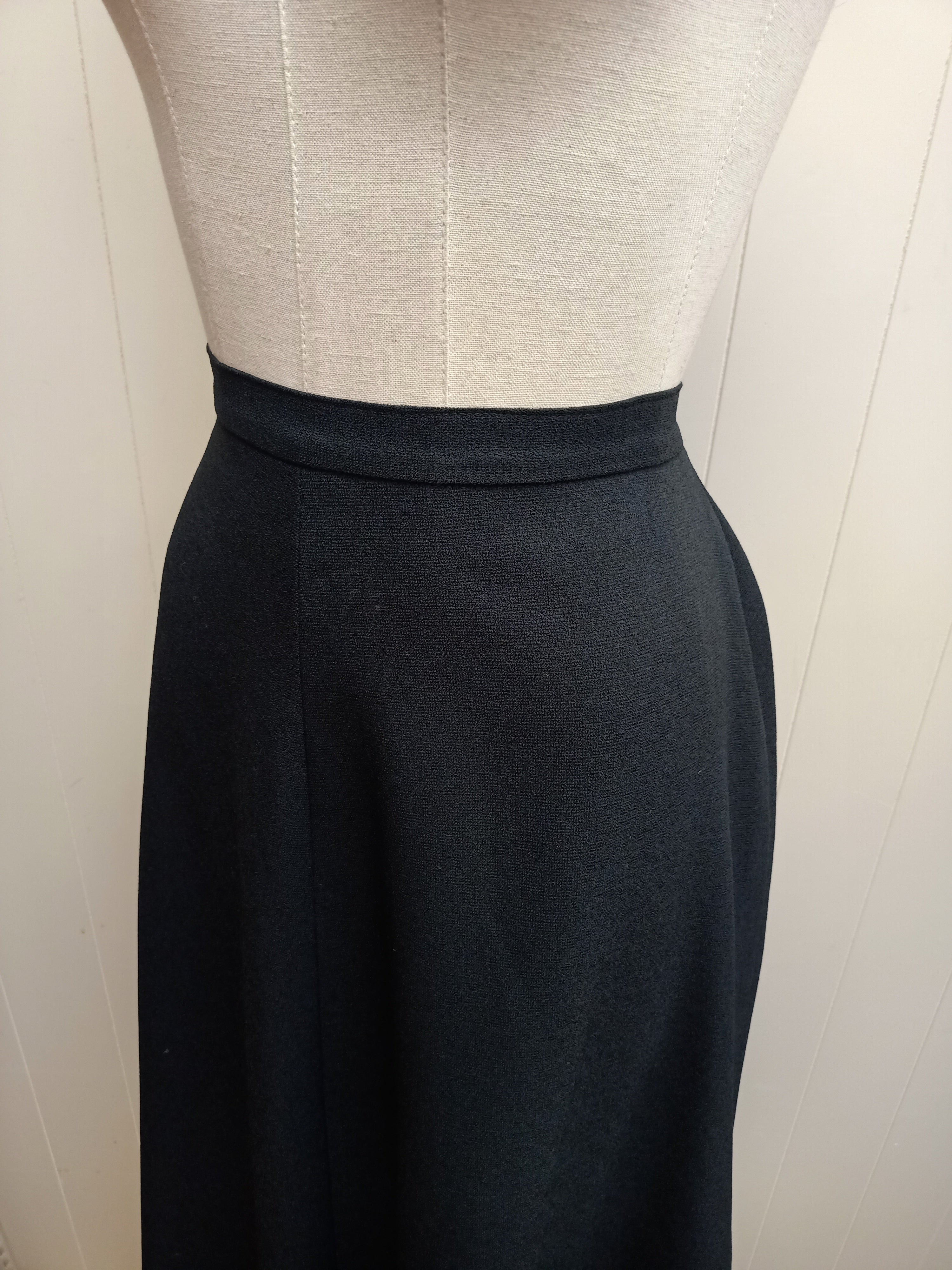 Vintage Black Maxi Skirt