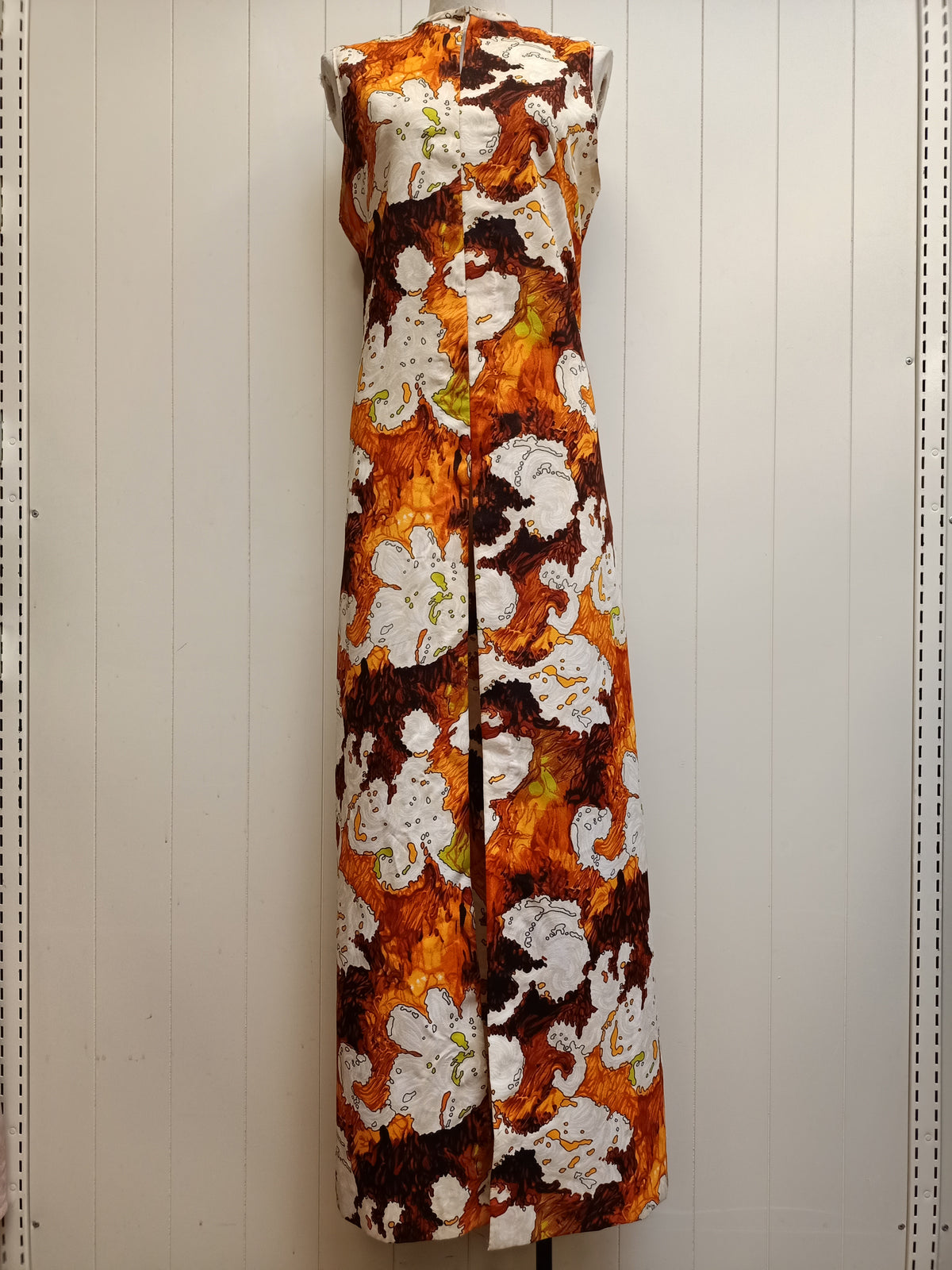Vintage Psychedelic Longline Split Shirt