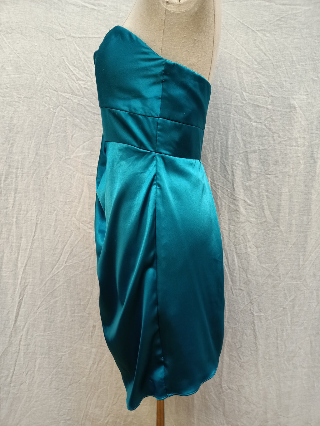 Mei Mei Satin Draped Dress