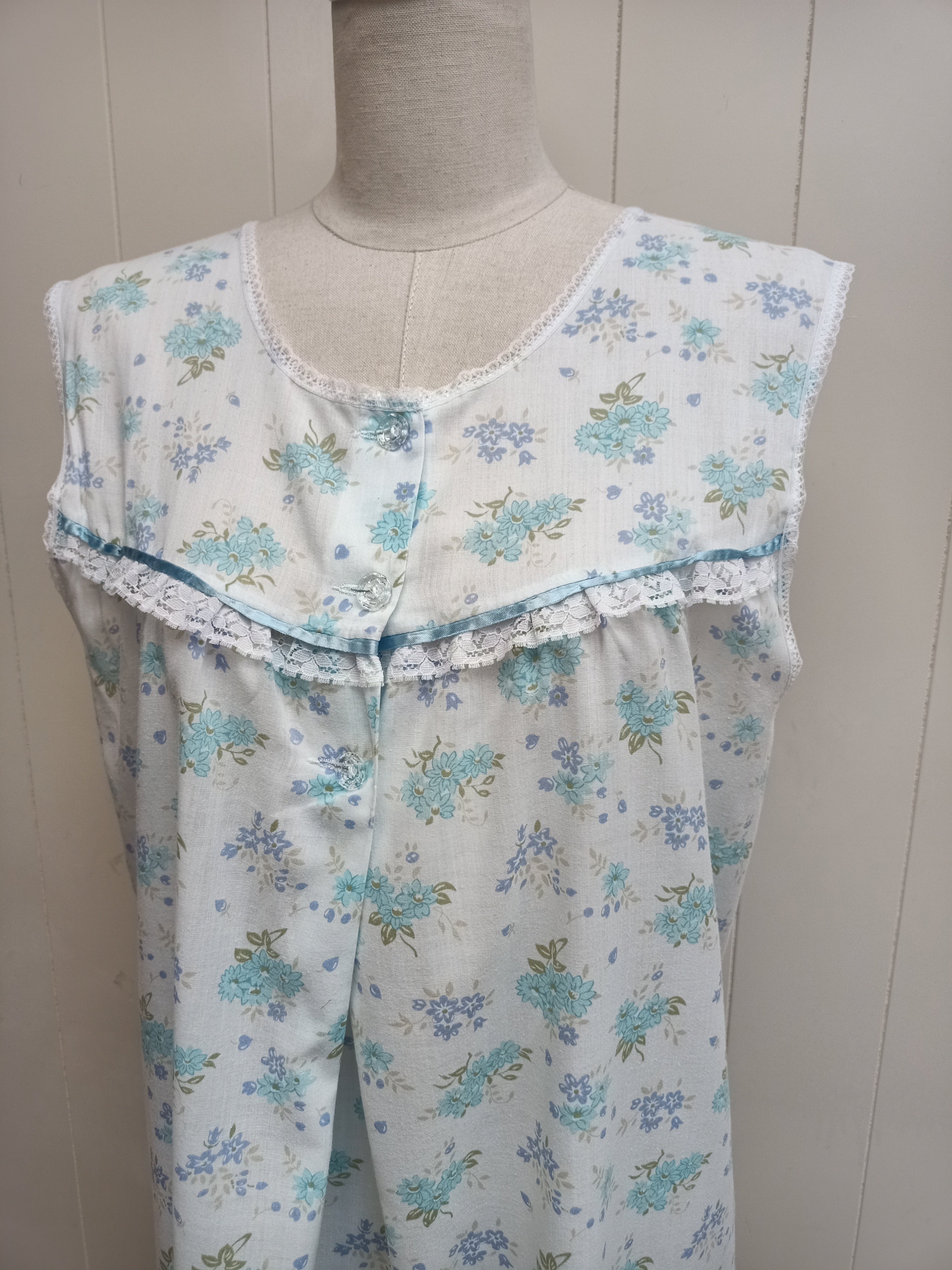 Vintage Cotton Floral Nightie