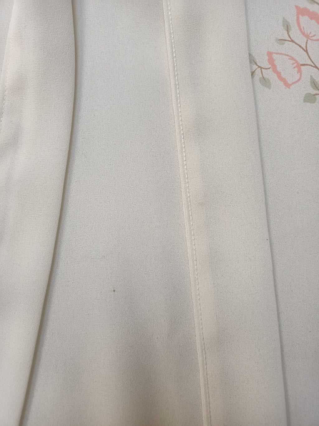 Vintage Cream Flower Shirt