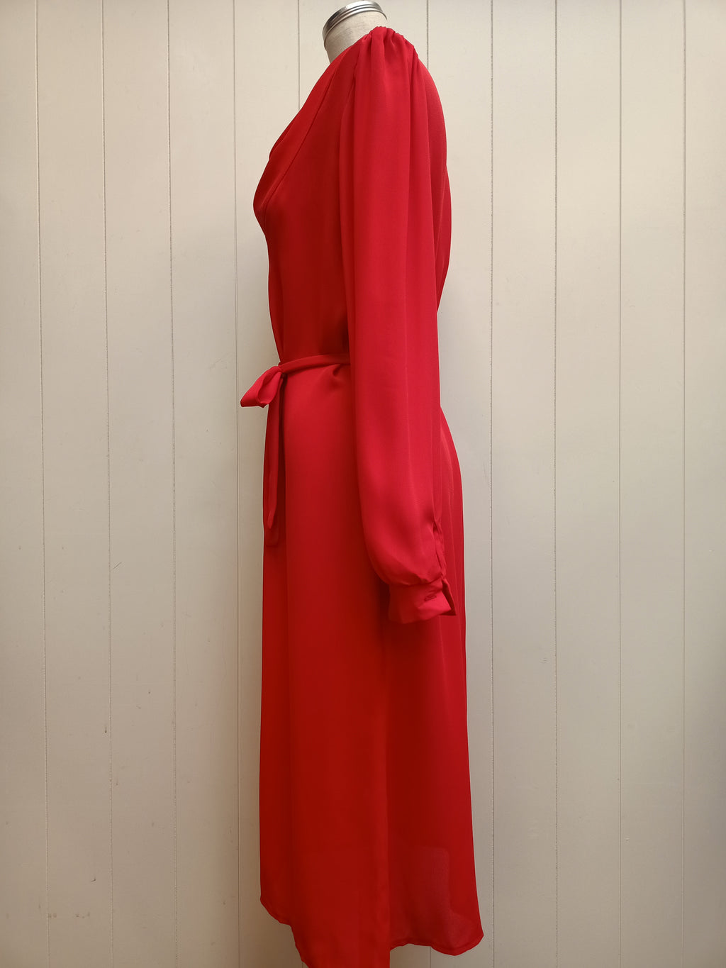 Vintage Miss Jennie Cowl Neck Chiffon Dress