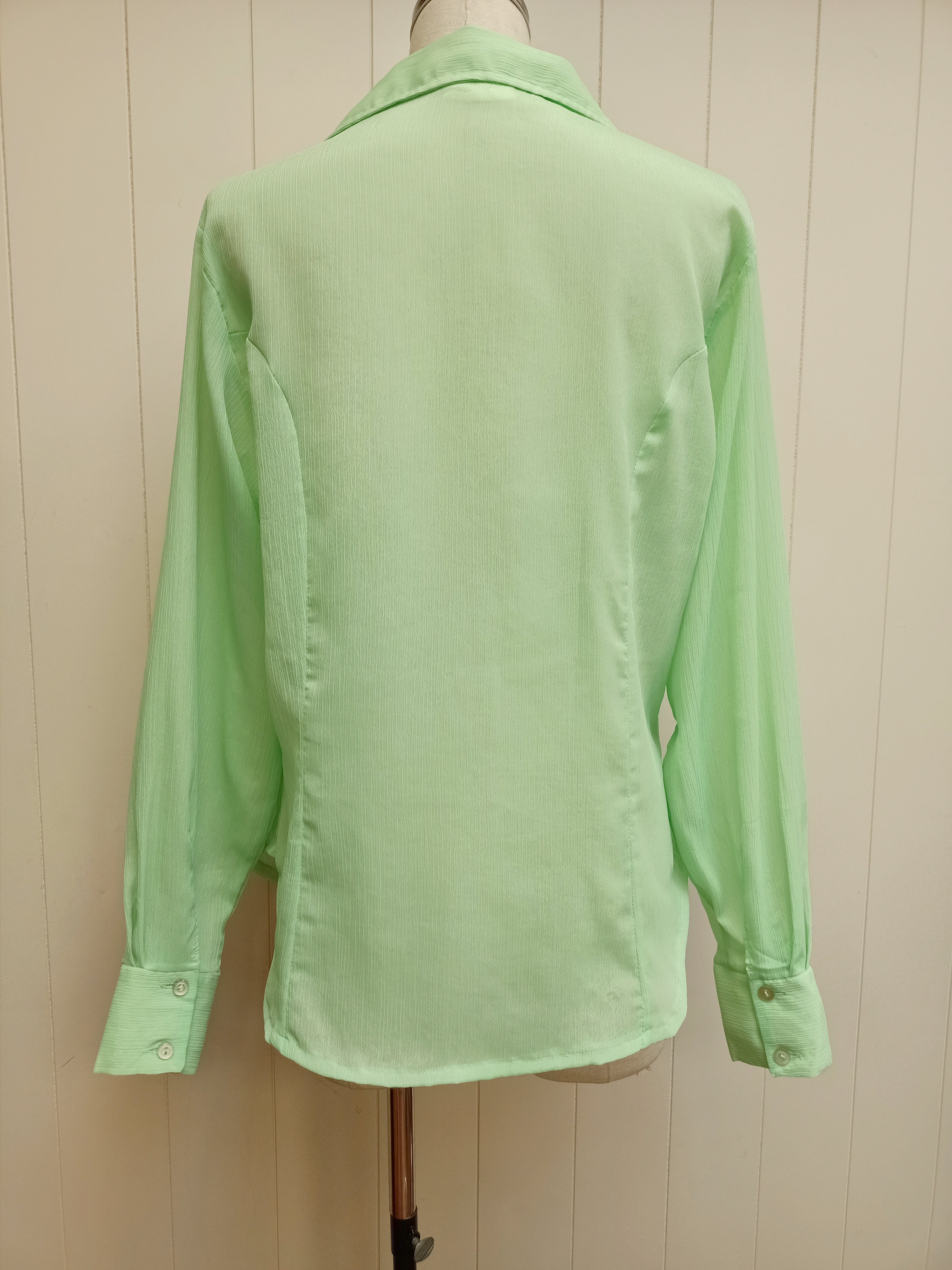 Vintage Crinkle Chiffon Shirt