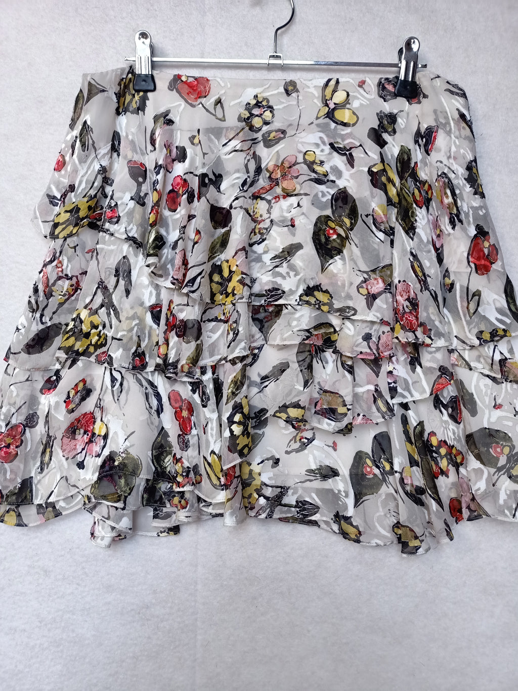 Grey Jason Wu Floral Skirt